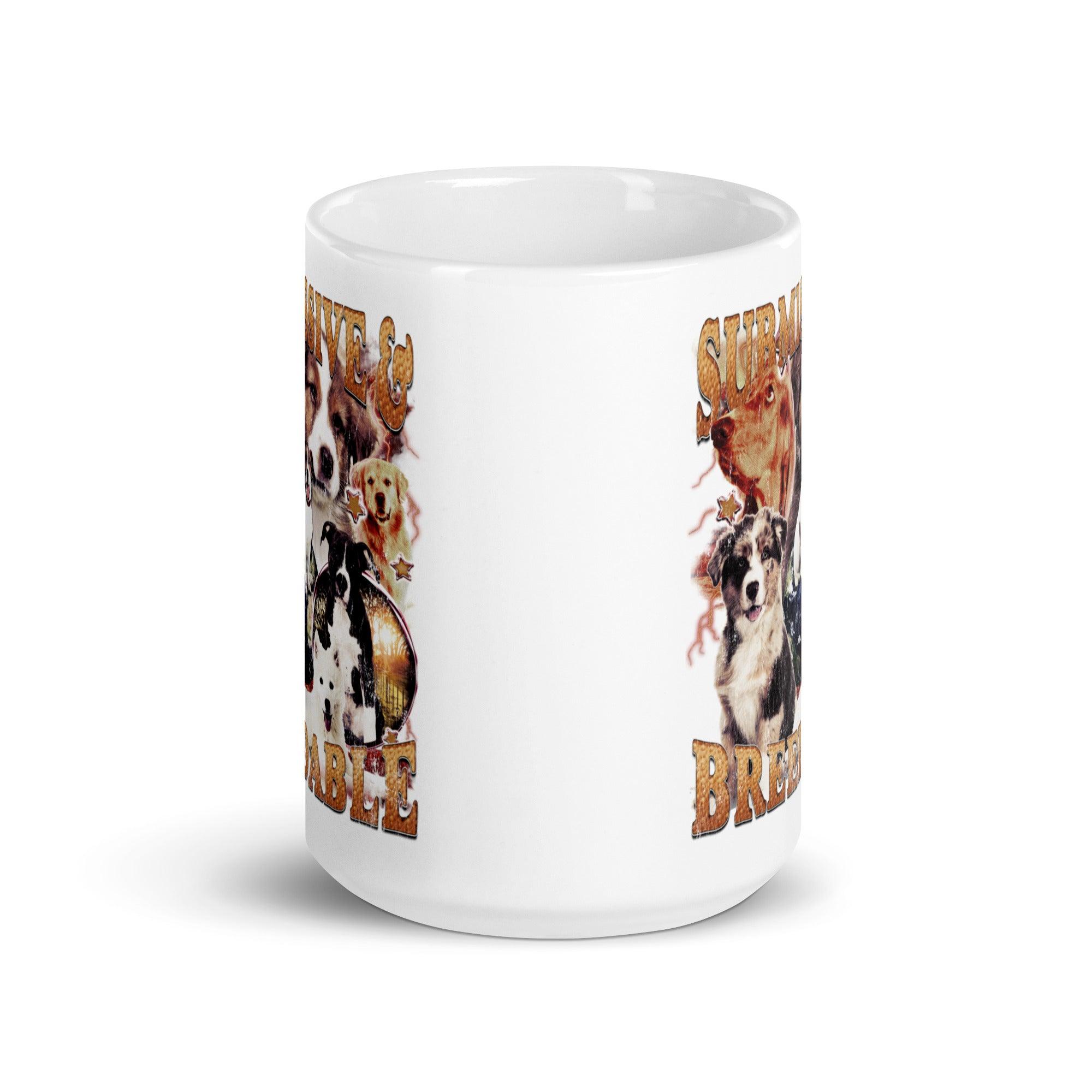 Submissive and Breedable White glossy mug - Orbital Clothing