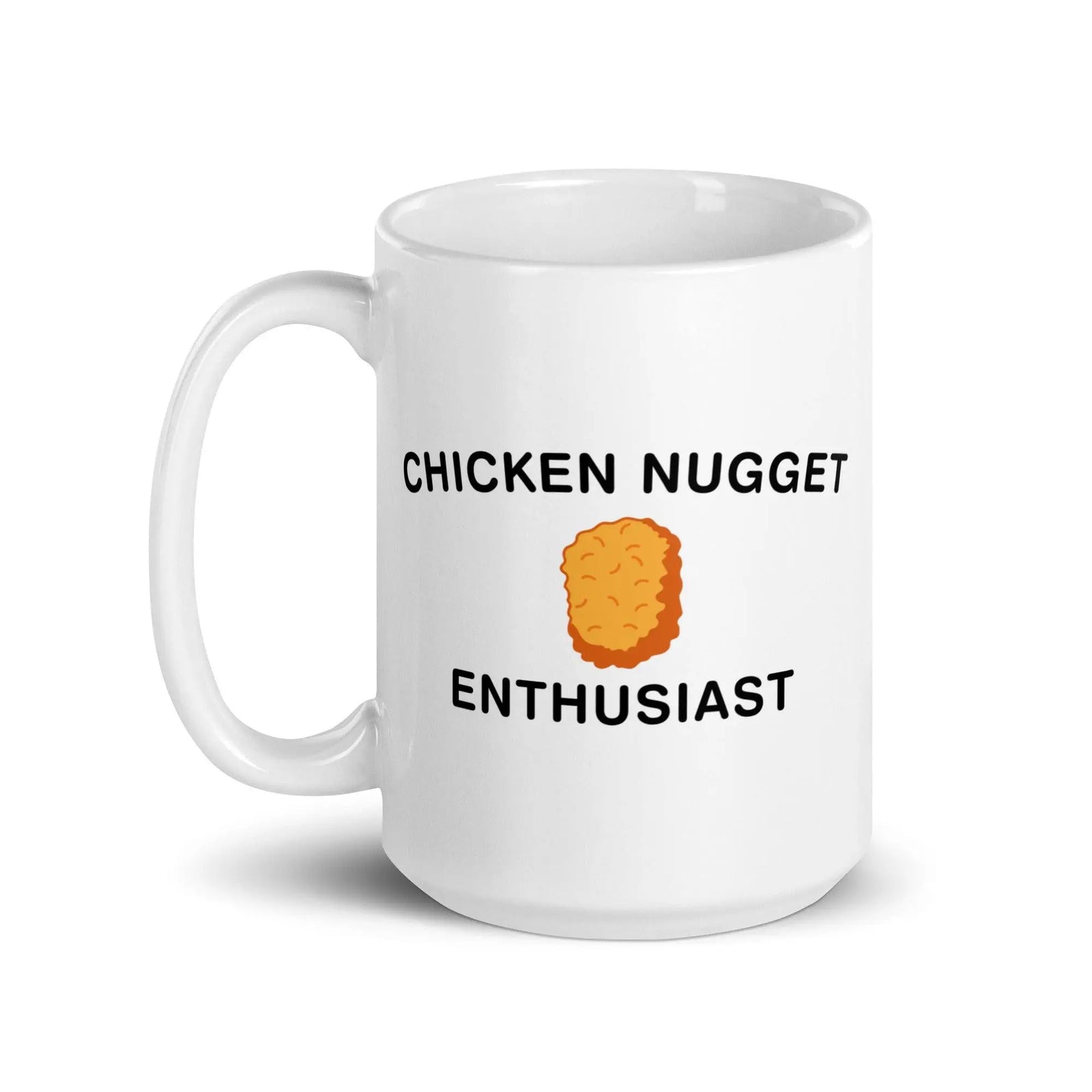 Chicken Nugget Enthusiast White glossy mug - Orbital Clothing