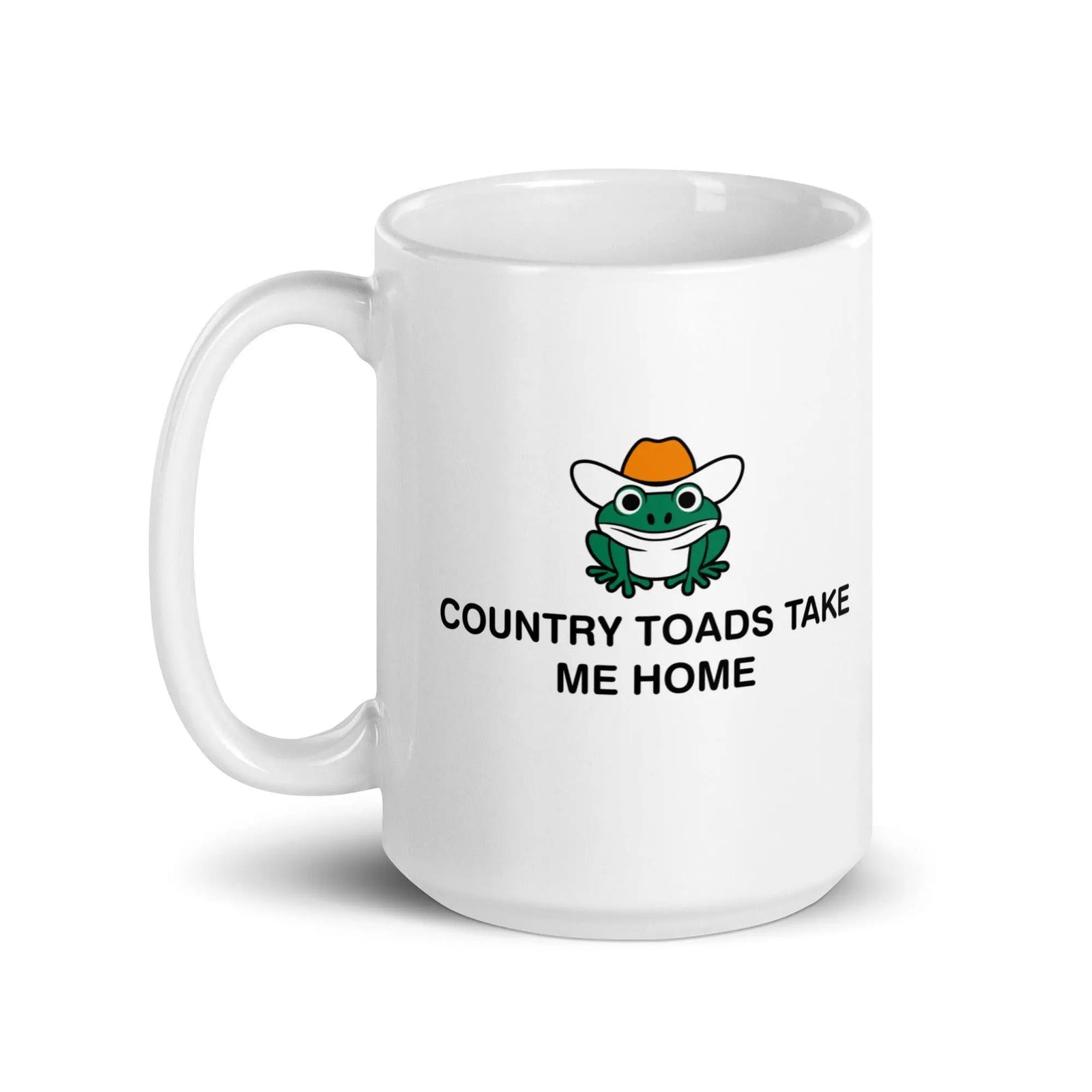 Country Toads Take Me Home White glossy mug - Orbital Clothing
