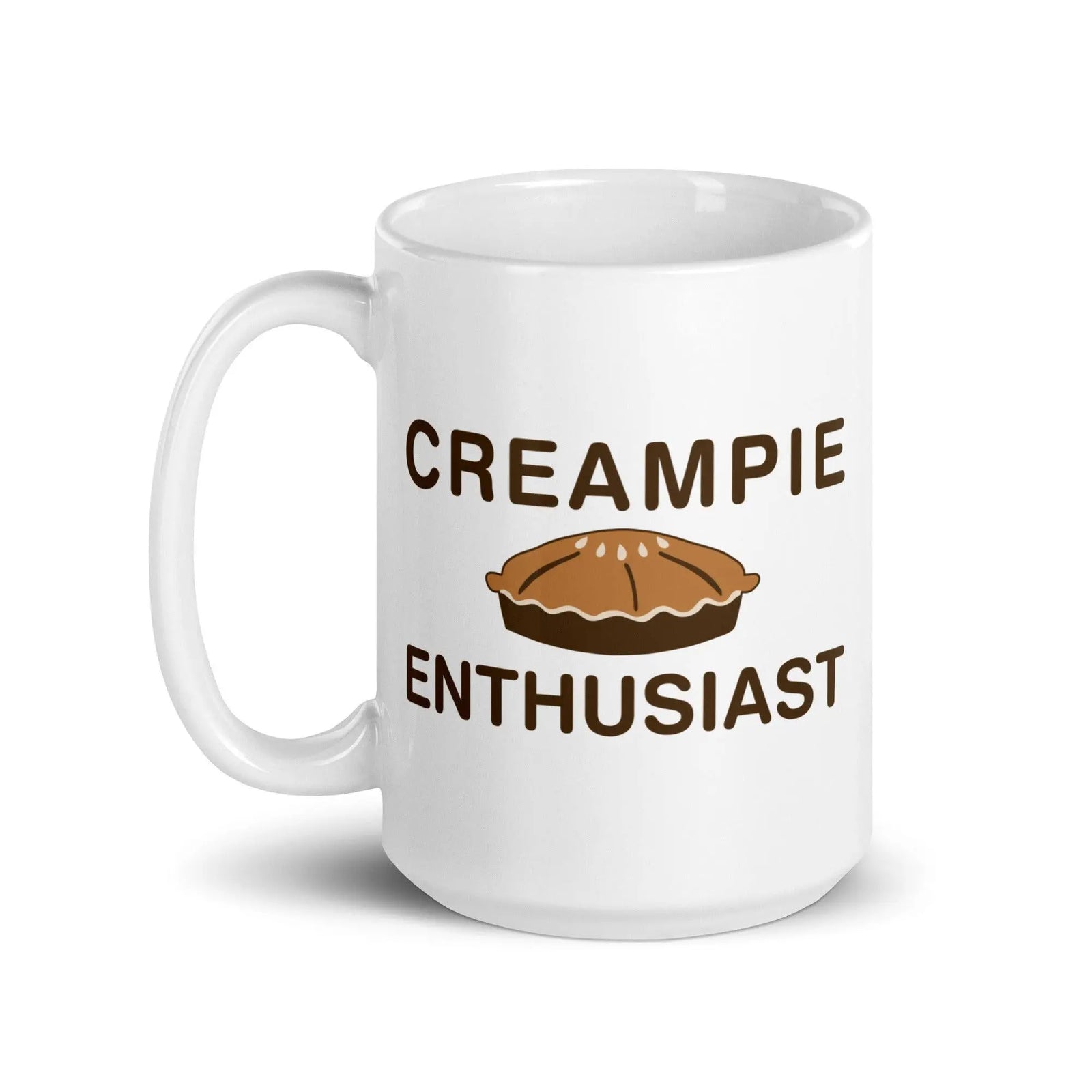 Creampie Enthusiast White glossy mug - Orbital Clothing