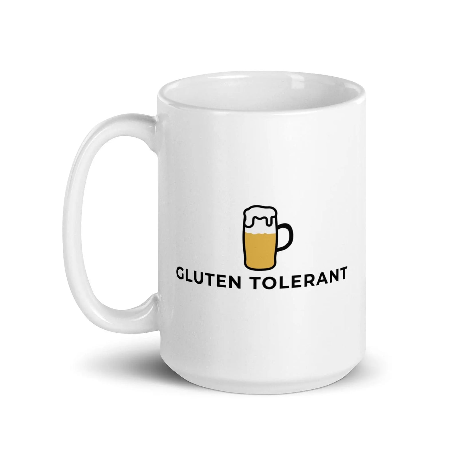 Gluten Tolerant White glossy mug - Orbital Clothing