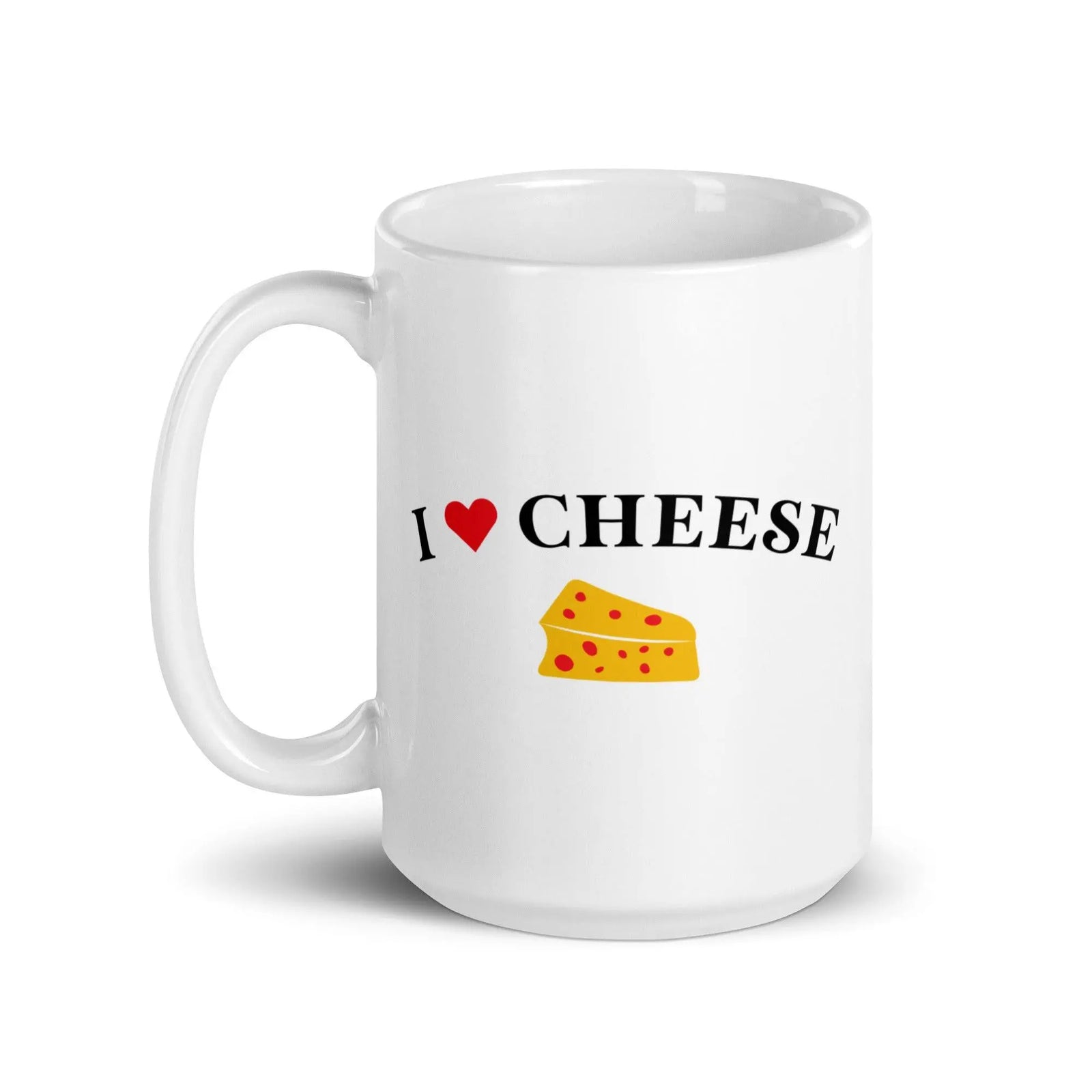 I Love Cheese White glossy mug - Orbital Clothing