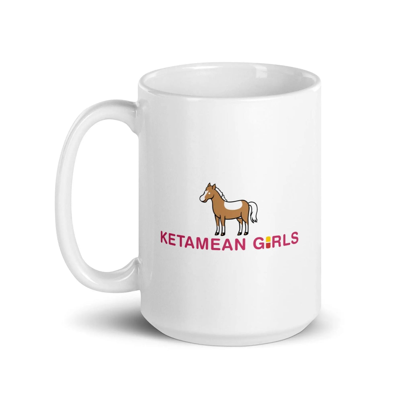 Ketamean Girls White glossy mug - Orbital Clothing