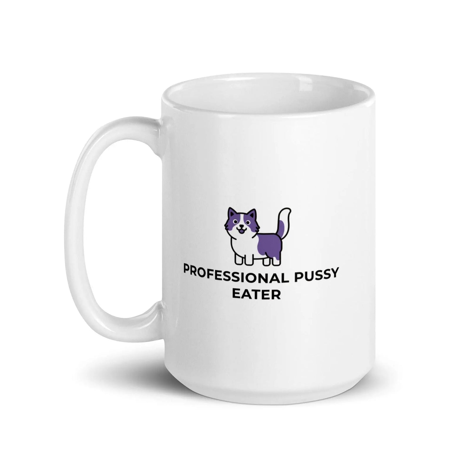 Professional Pussy Eater White glossy mug - Orbital Clothing