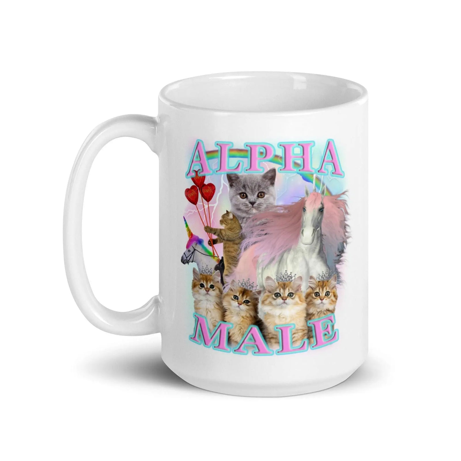Alpha Male OG Design! White glossy mug - Orbital Clothing