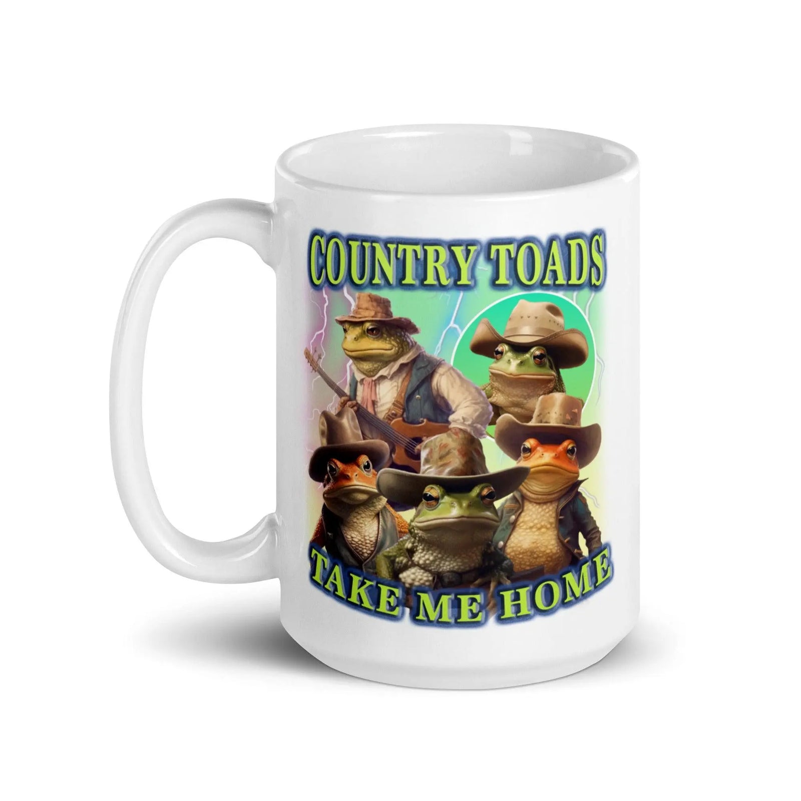 Country Toads Take me Home White glossy mug - Orbital Clothing