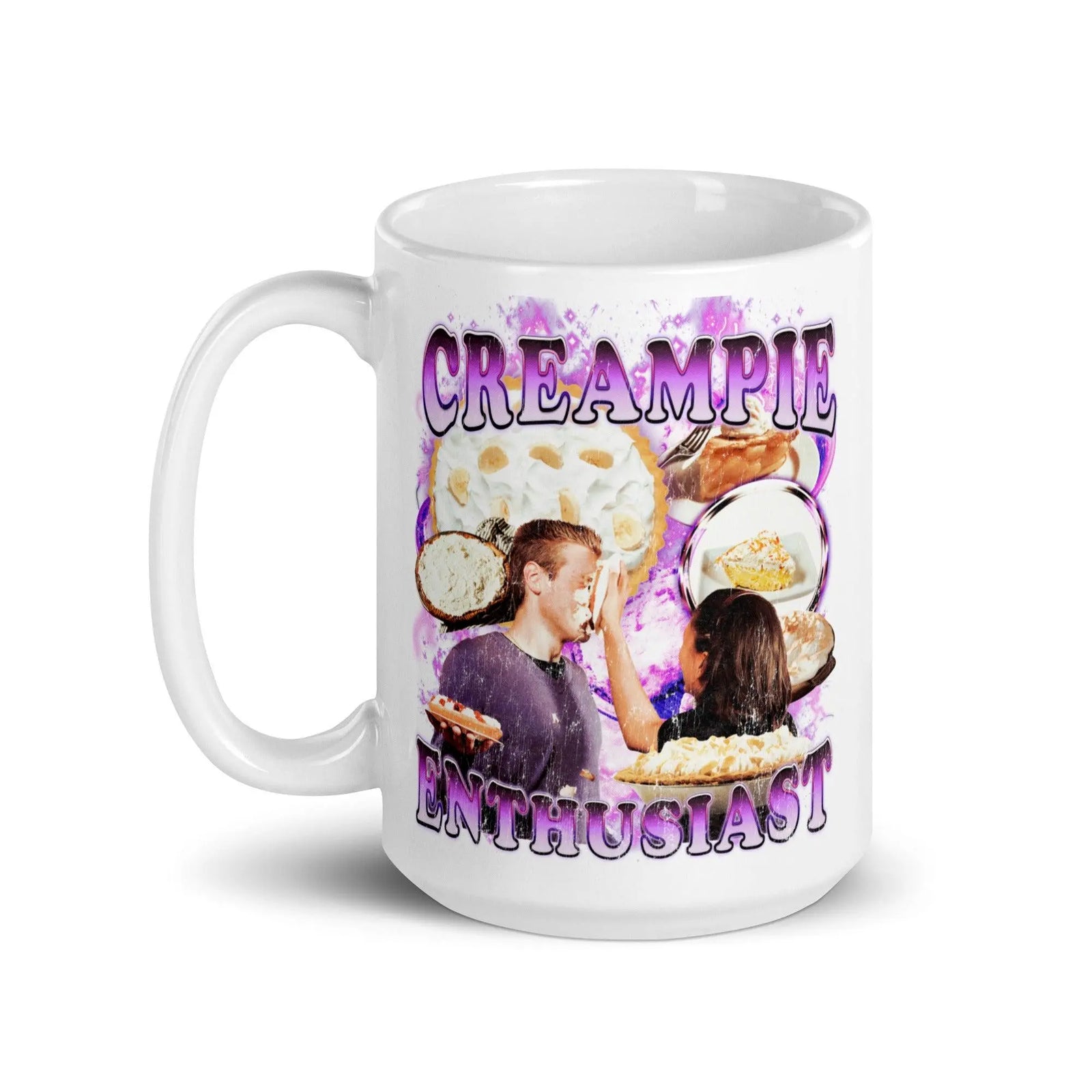Creampie Enthusiast White glossy mug - Orbital Clothing