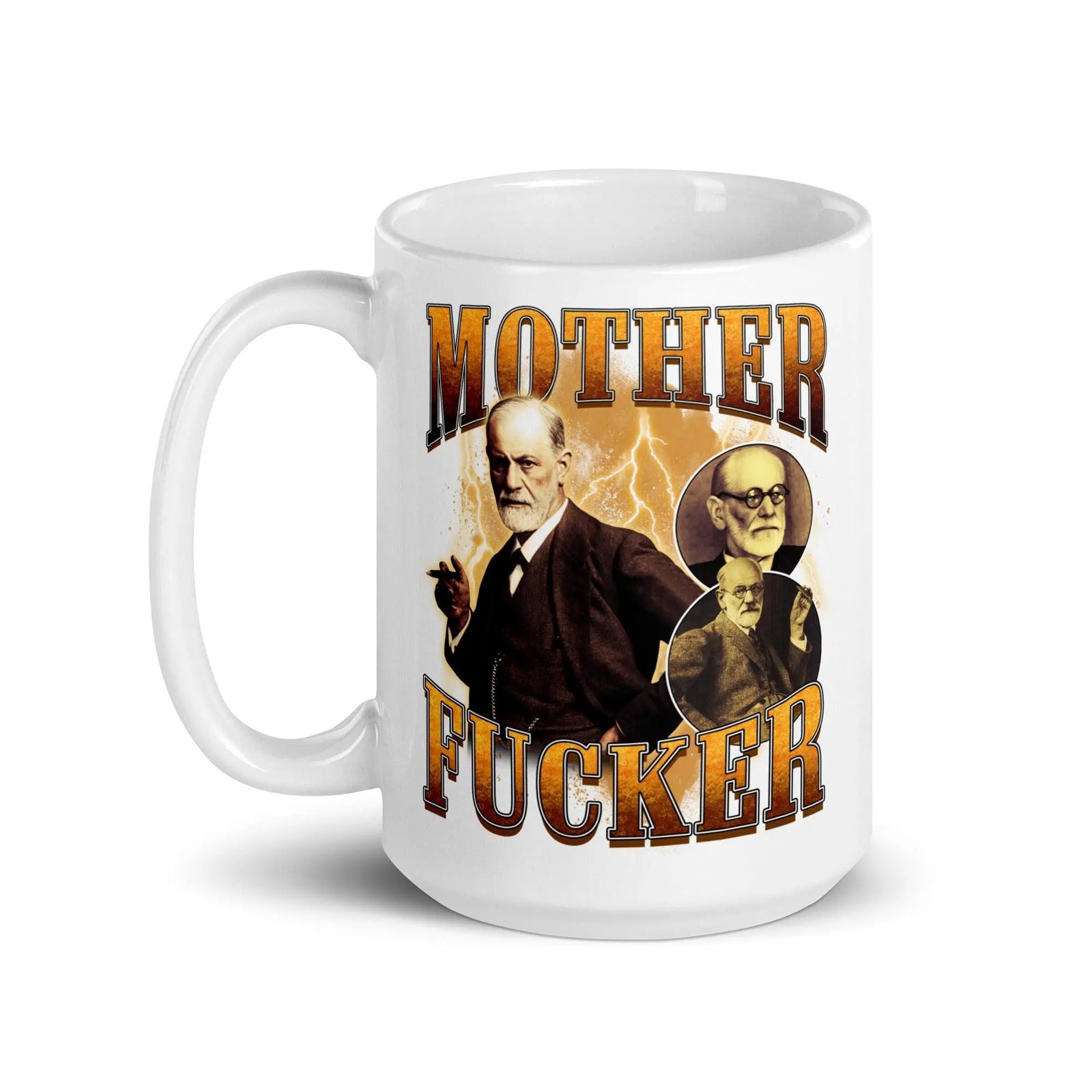 Mother Fucker White glossy mug - Orbital Clothing