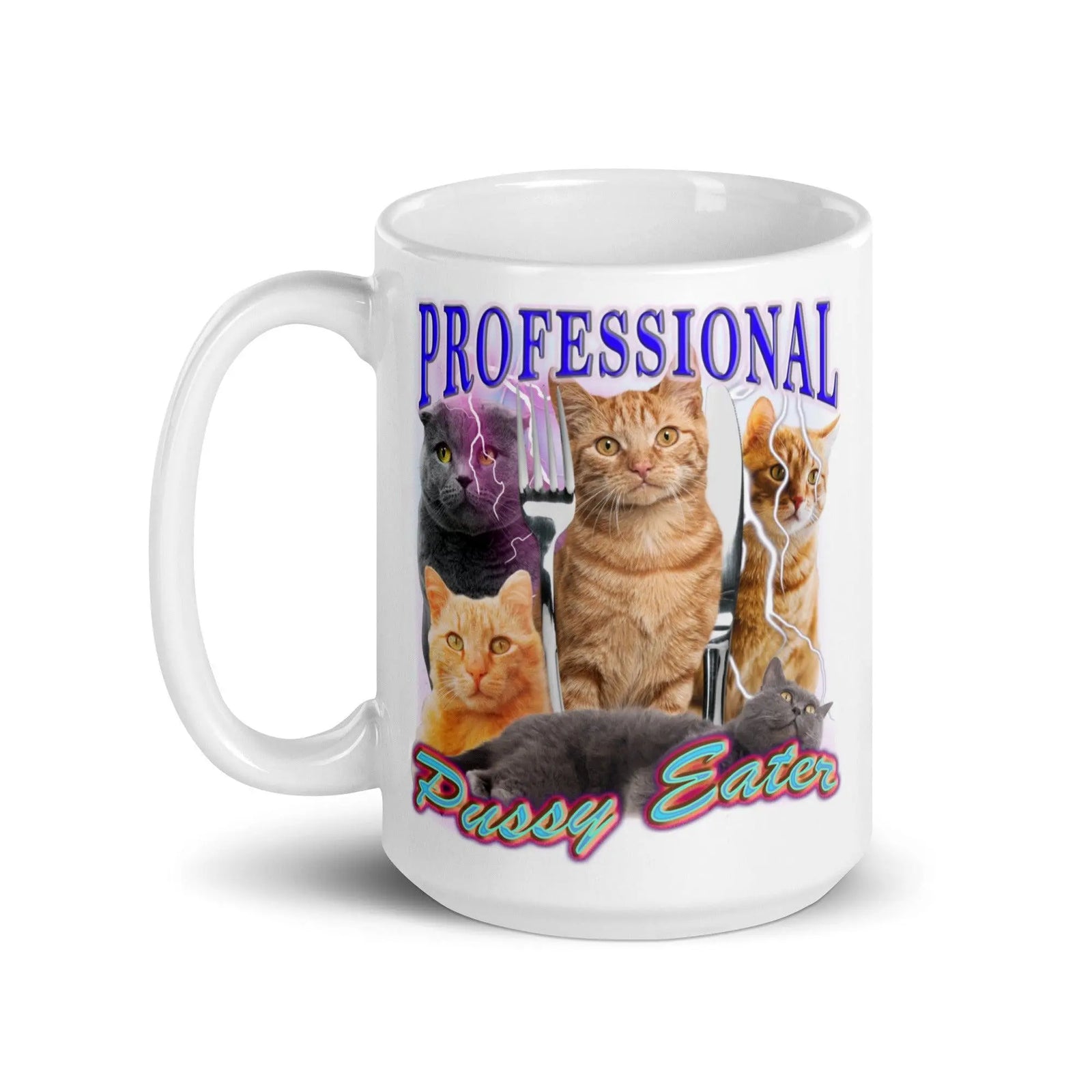 Professional Pussy Eater White glossy mug - Orbital Clothing
