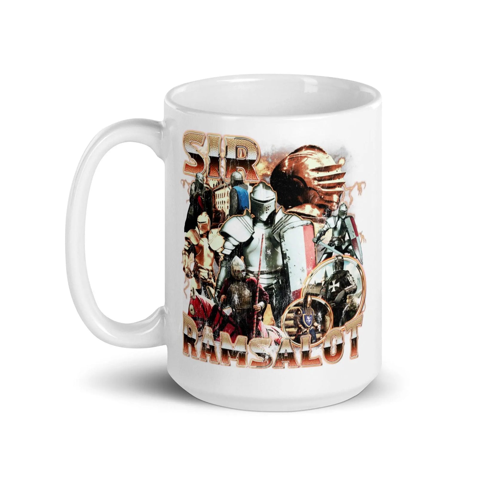 Sir Ramsalot White glossy mug - Orbital Clothing