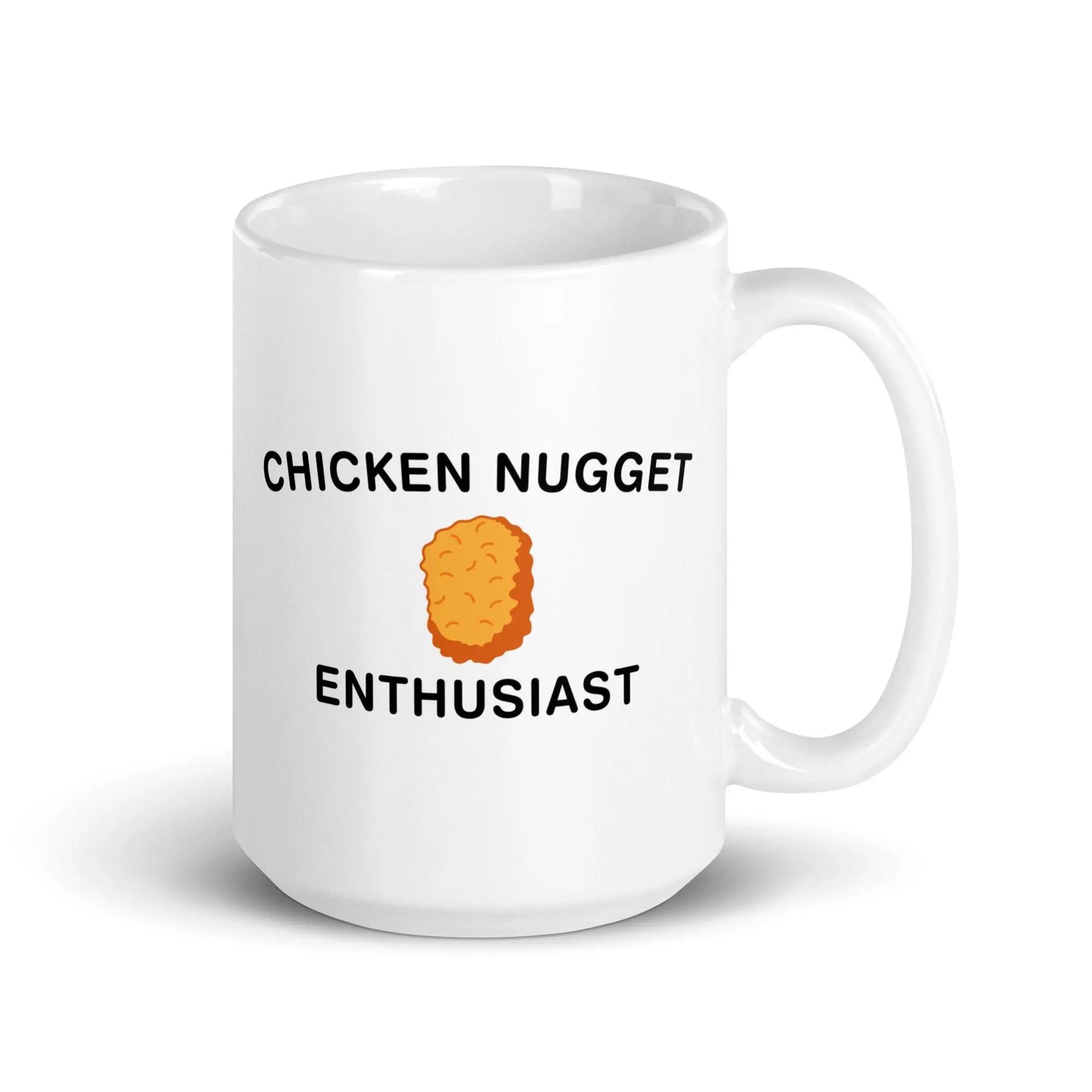 Chicken Nugget Enthusiast White glossy mug - Orbital Clothing