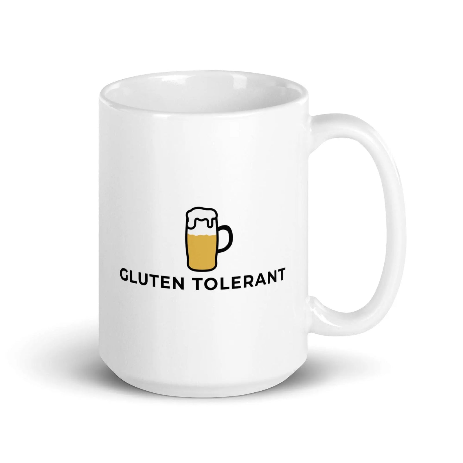 Gluten Tolerant White glossy mug - Orbital Clothing