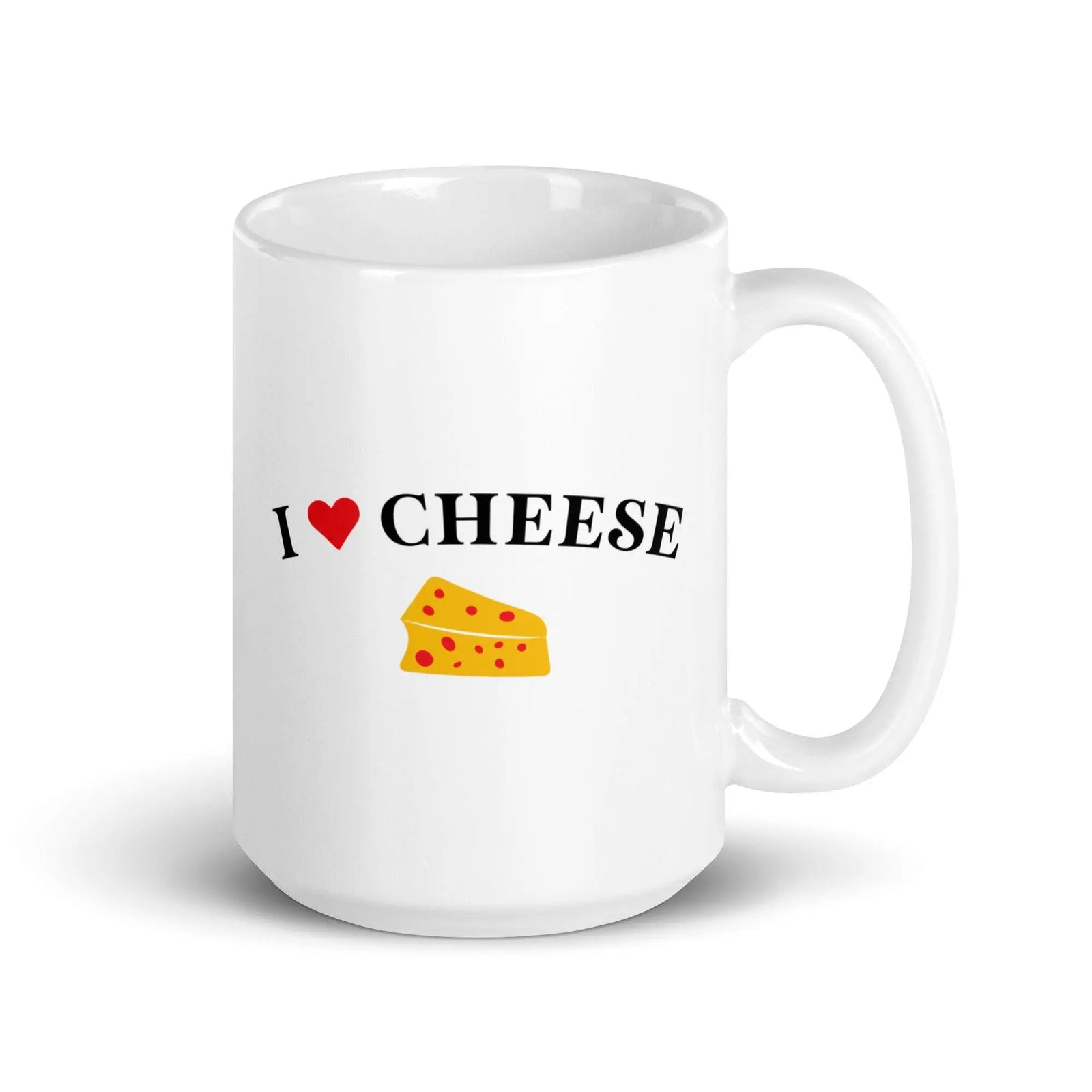 I Love Cheese White glossy mug - Orbital Clothing