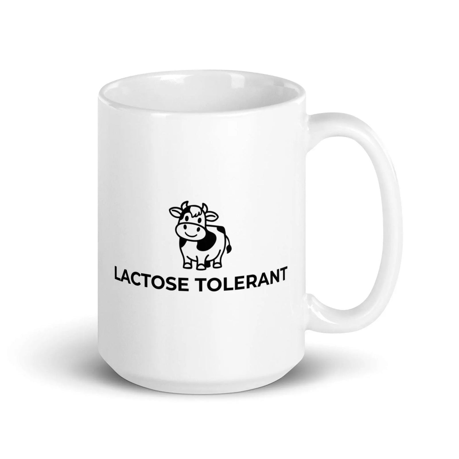 Lactose Tolerant White glossy mug - Orbital Clothing