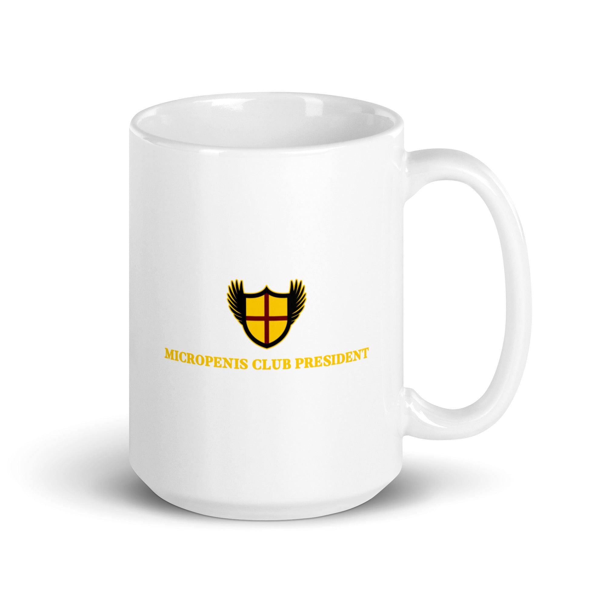 Micropenis Club President White glossy mug - Orbital Clothing