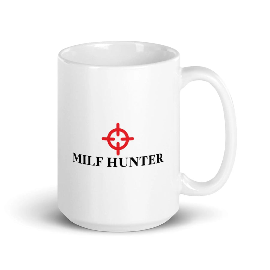 Milf Hunter White glossy mug - Orbital Clothing