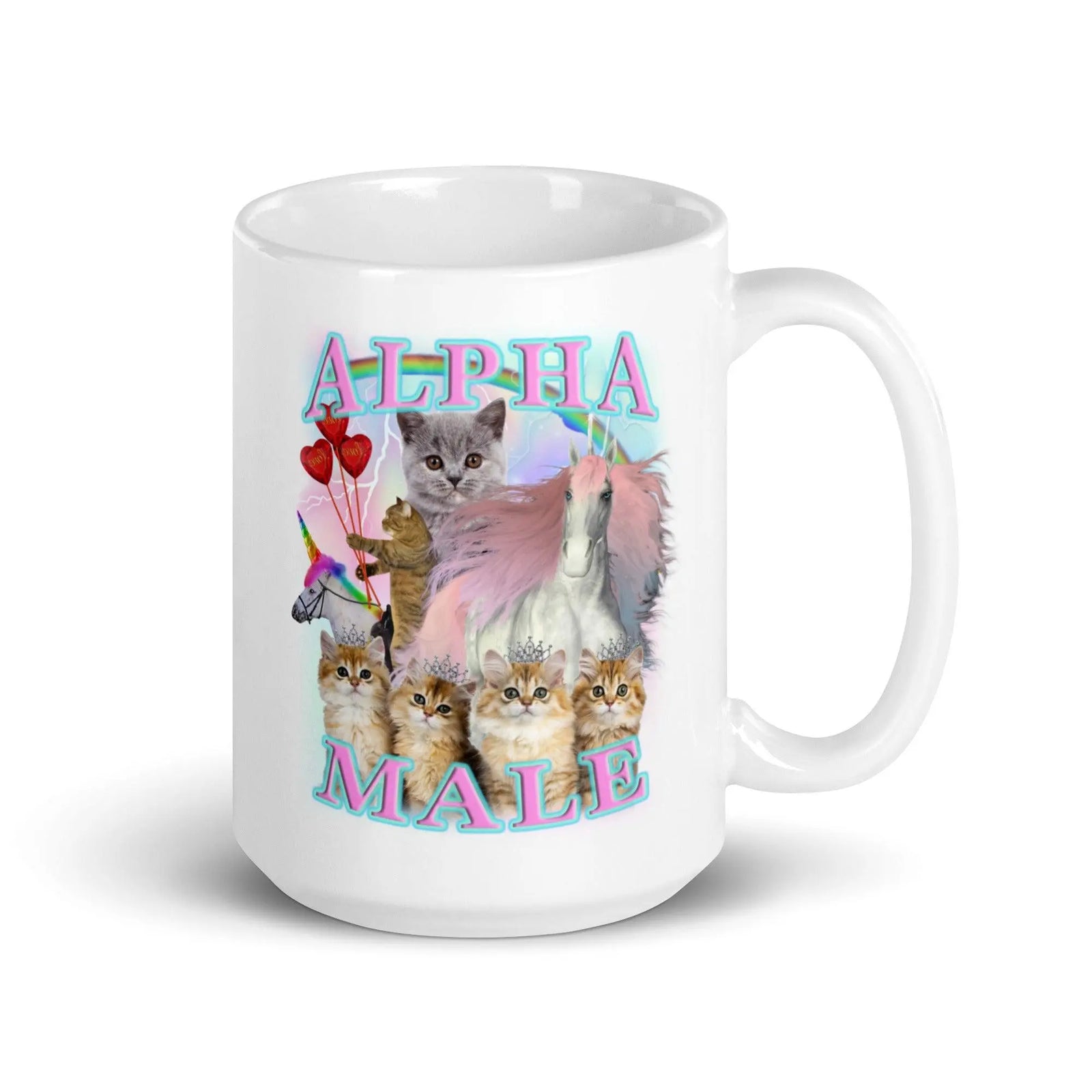 Alpha Male OG Design! White glossy mug - Orbital Clothing