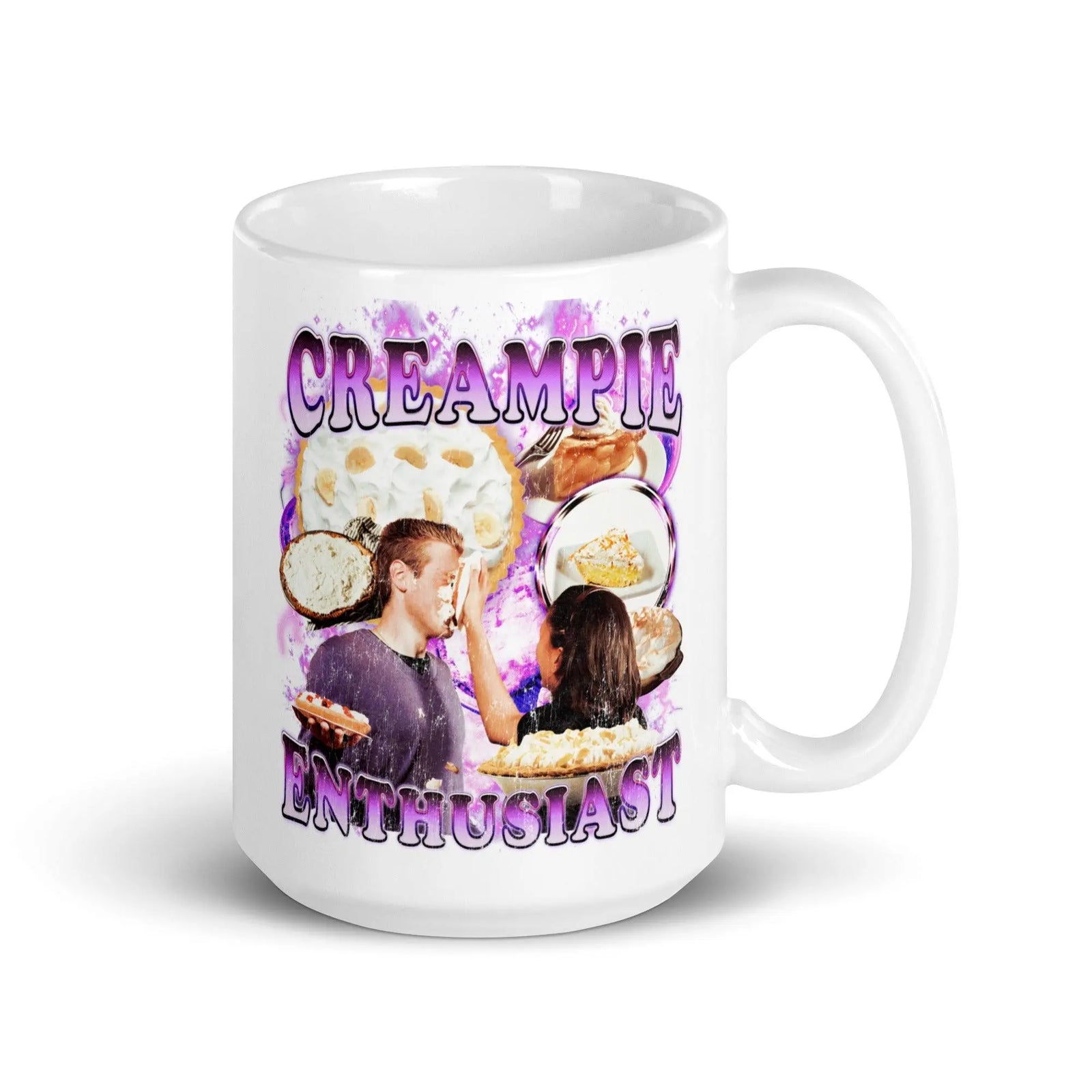 Creampie Enthusiast White glossy mug - Orbital Clothing
