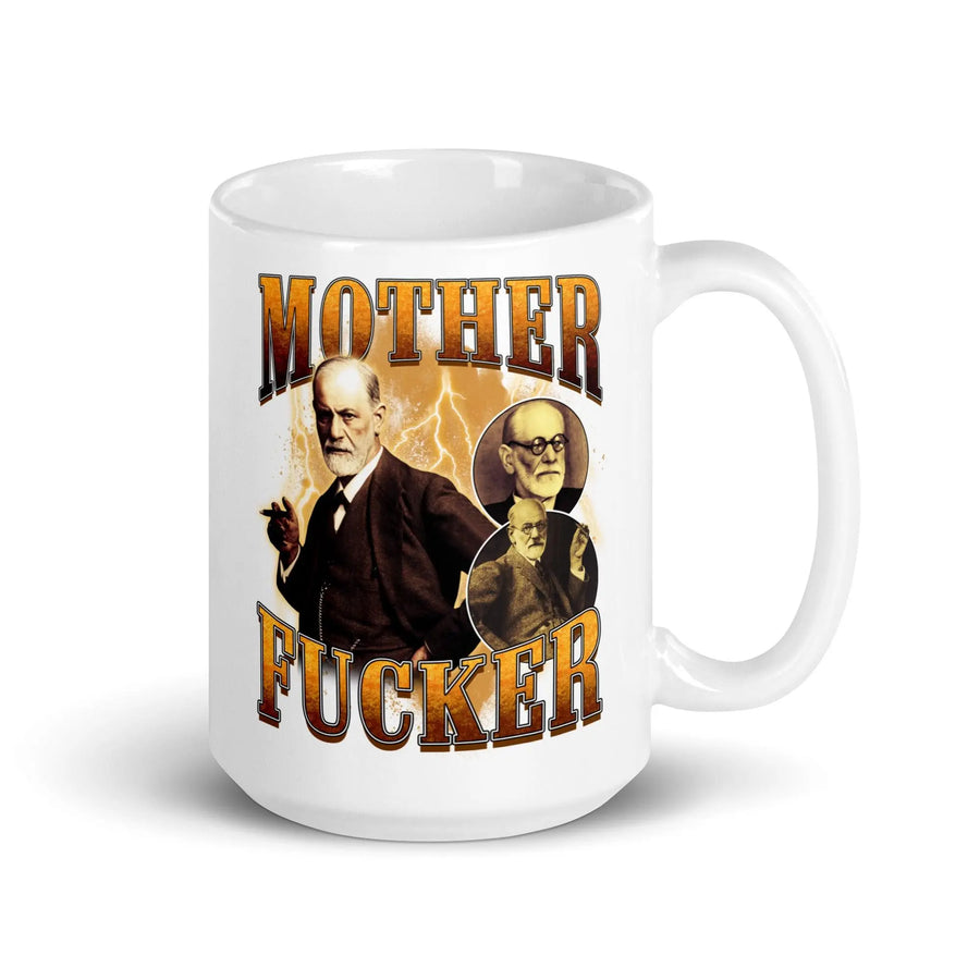 Mother Fucker White glossy mug - Orbital Clothing