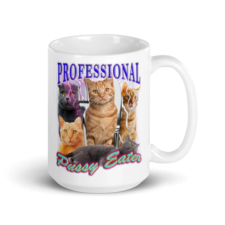 Professional Pussy Eater White glossy mug - Orbital Clothing