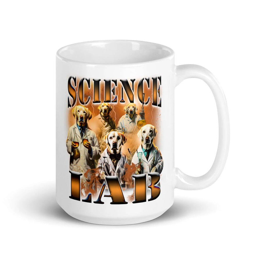 Science Lab White glossy mug - Orbital Clothing