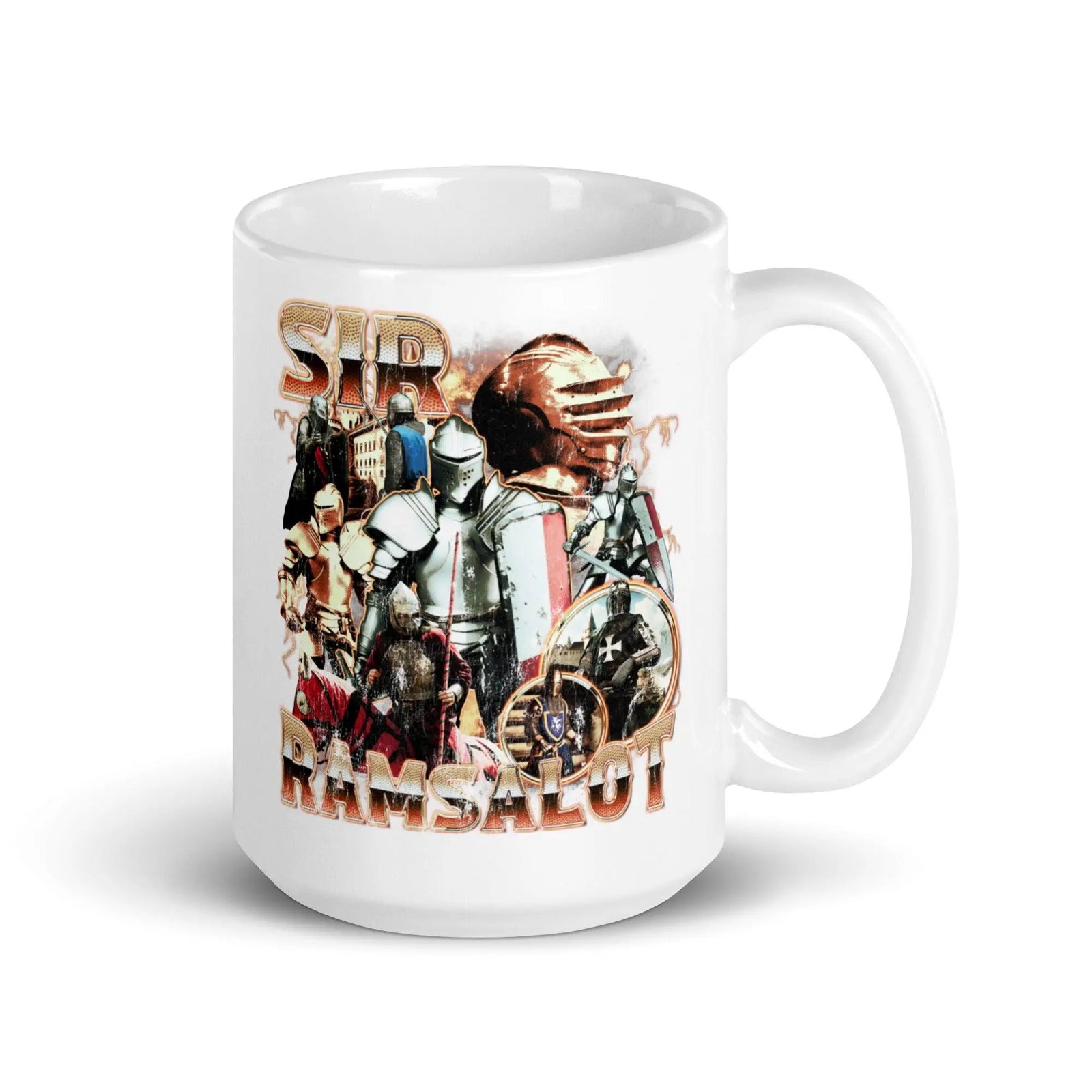 Sir Ramsalot White glossy mug - Orbital Clothing