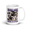 Tummy Ache Survivor White glossy mug