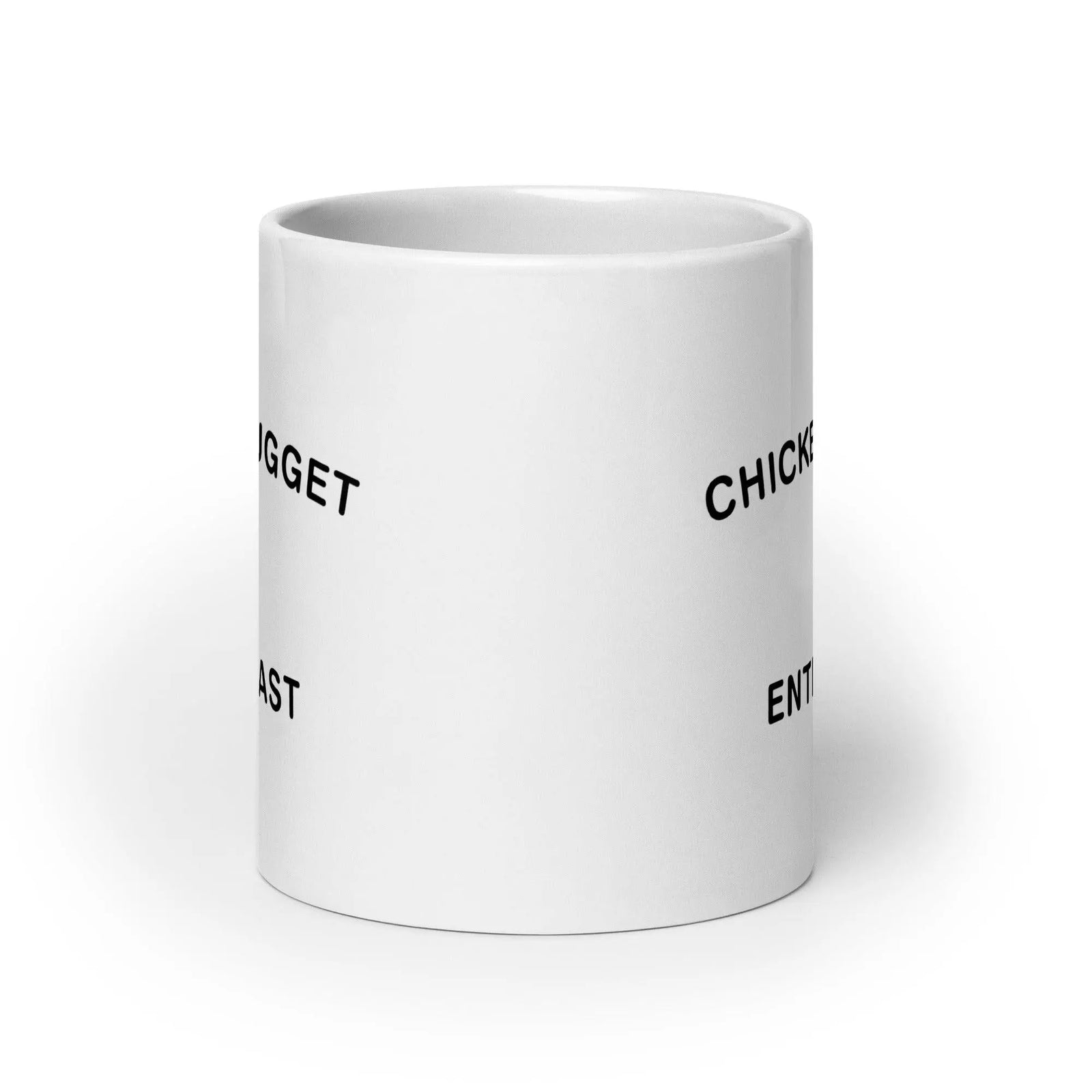 Chicken Nugget Enthusiast White glossy mug - Orbital Clothing