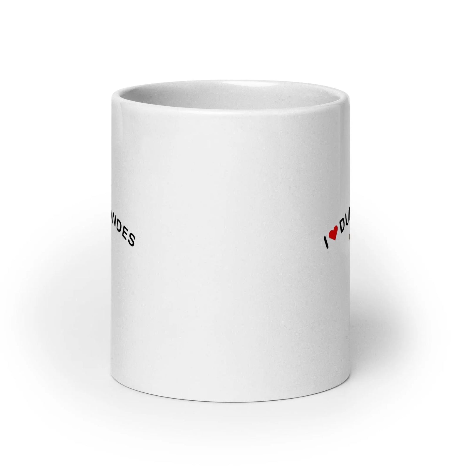 I Love Dumb Blondes White glossy mug - Orbital Clothing