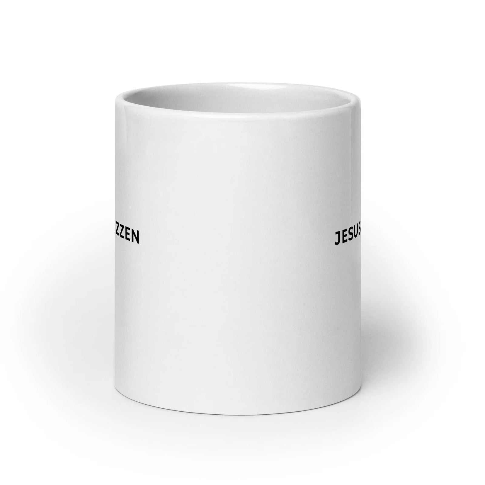 Jesus has Rizzen White glossy mug - Orbital Clothing