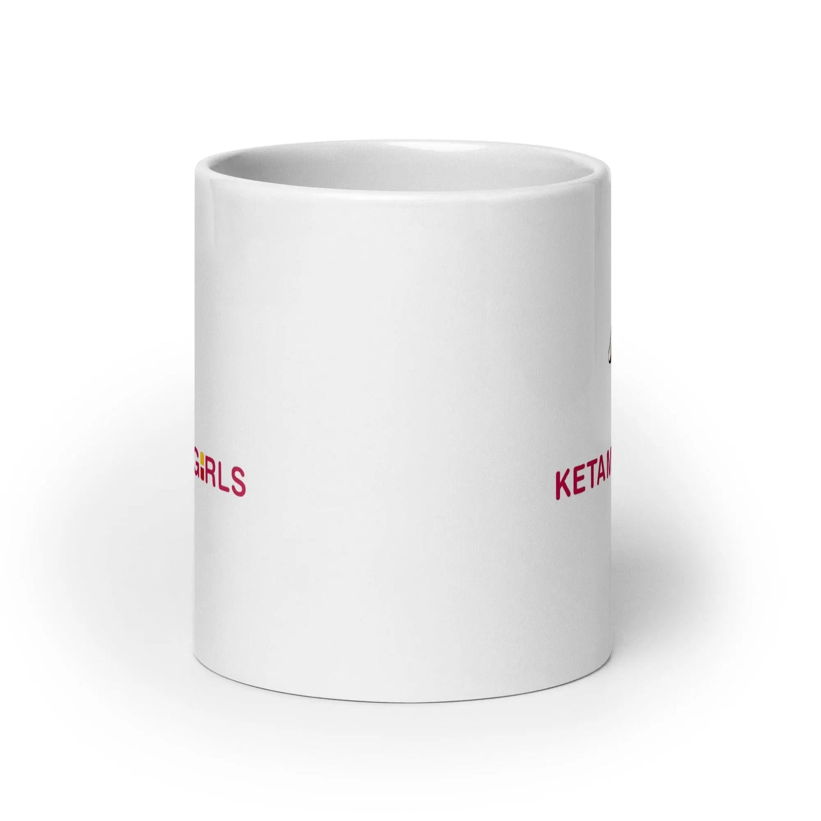 Ketamean Girls White glossy mug - Orbital Clothing