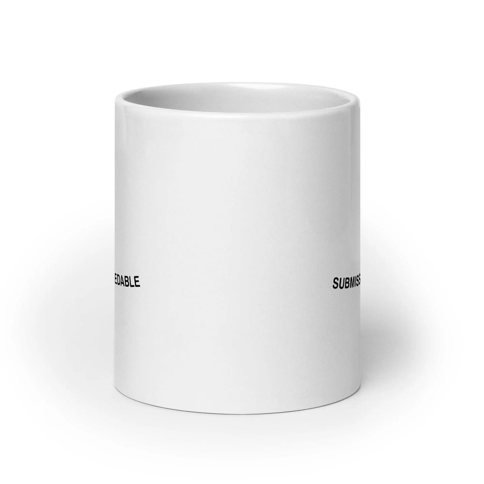 Submissive and Breedable White glossy mug - Orbital Clothing