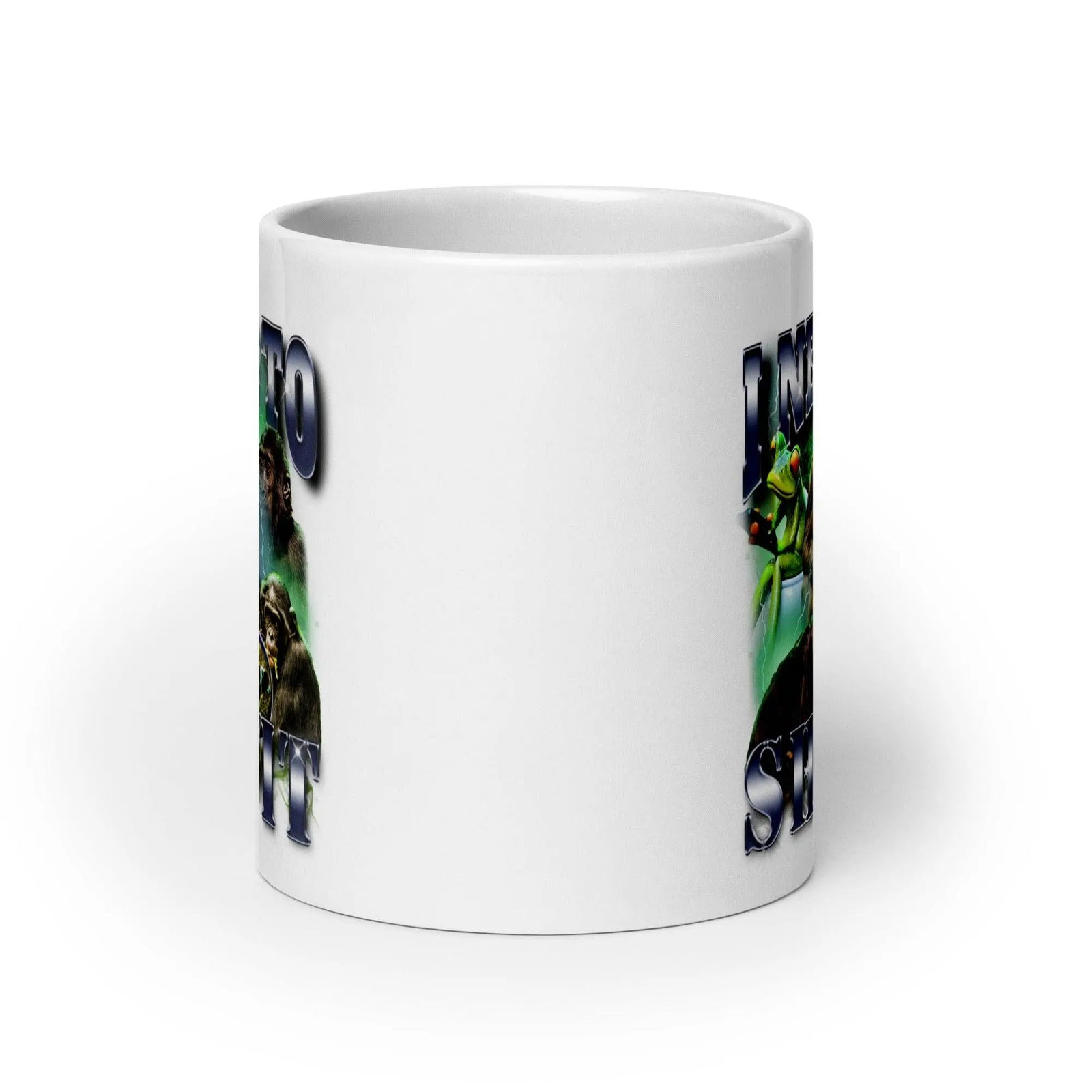 I need to she_it White glossy mug - Orbital Clothing
