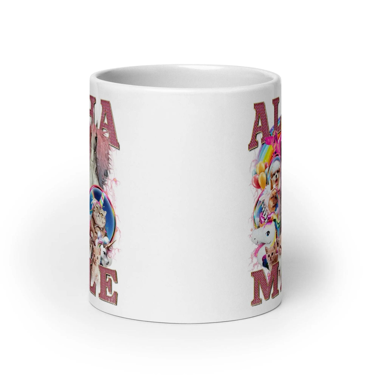 Alpha Male White glossy mug - Orbital Clothing