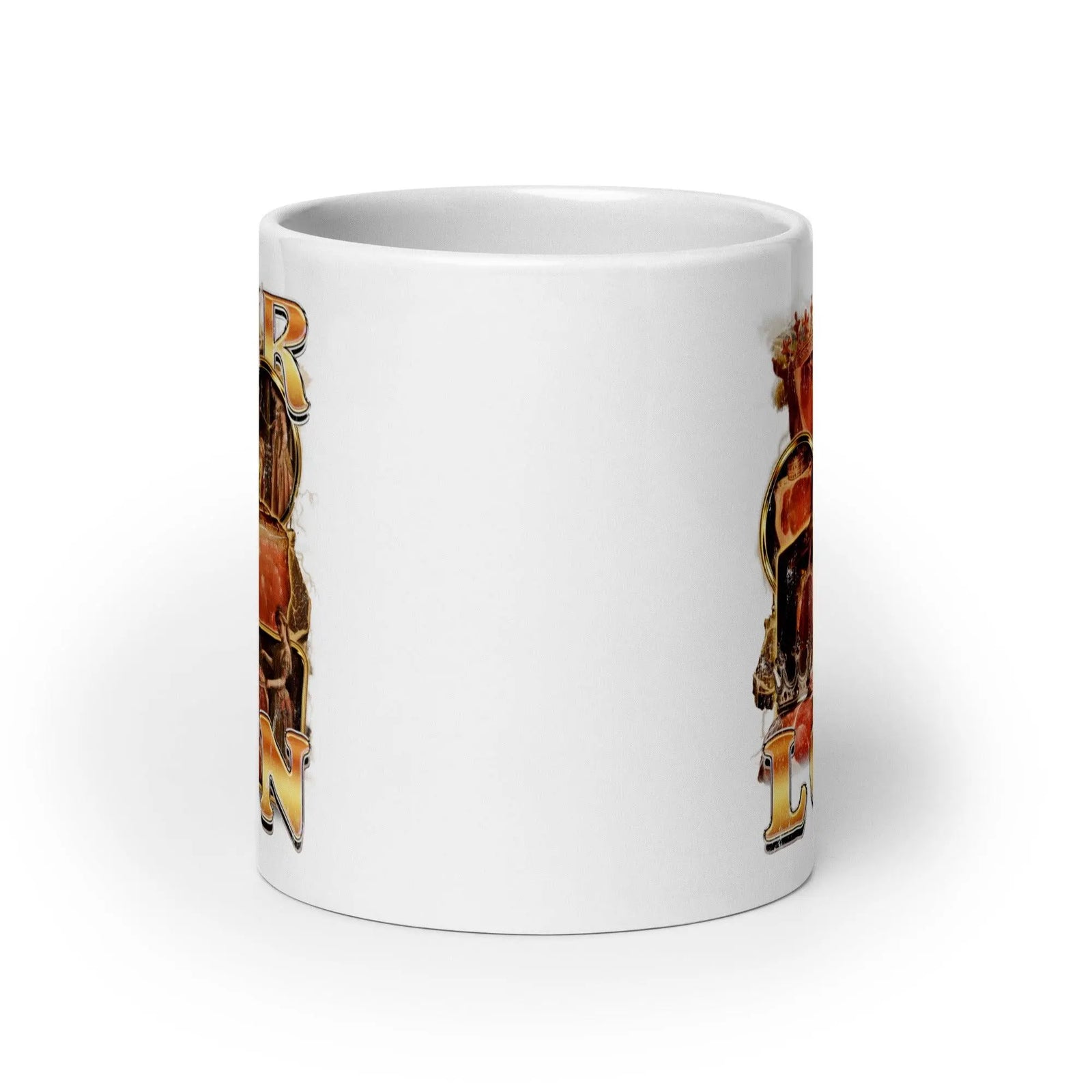 Sir Loin White glossy mug - Orbital Clothing