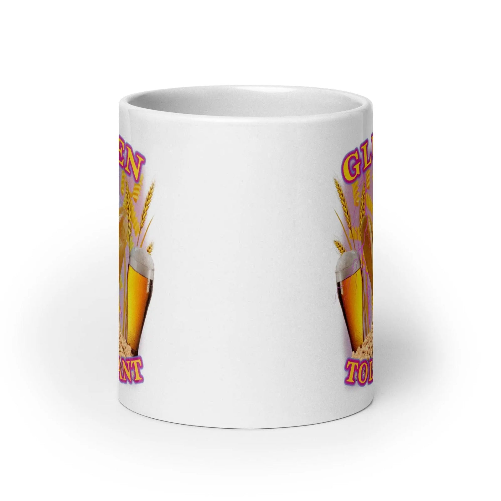 Gluten Tolerant White glossy mug - Orbital Clothing