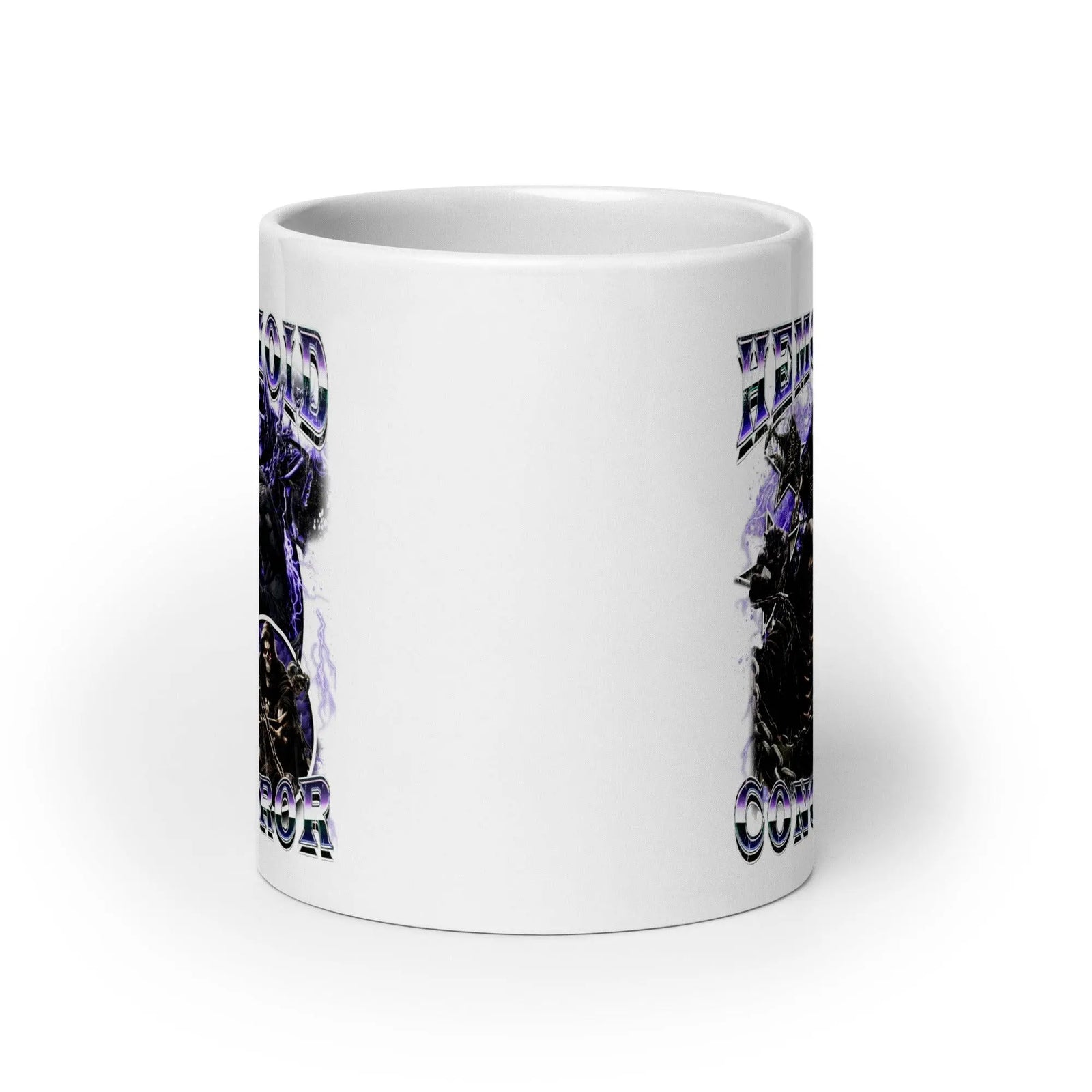 Hemorrhoid Conqueror White glossy mug - Orbital Clothing