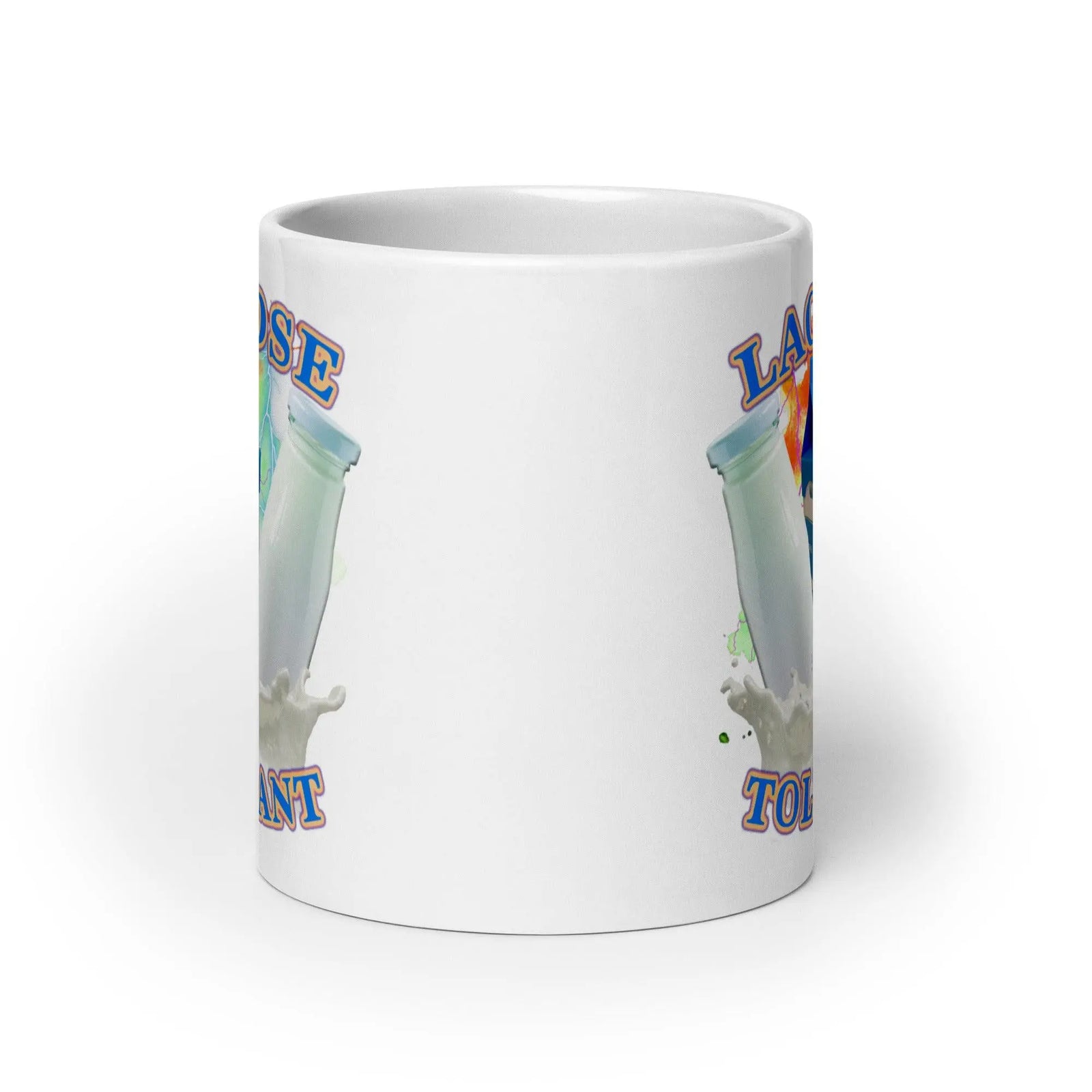 Lactose Tolerant White glossy mug - Orbital Clothing