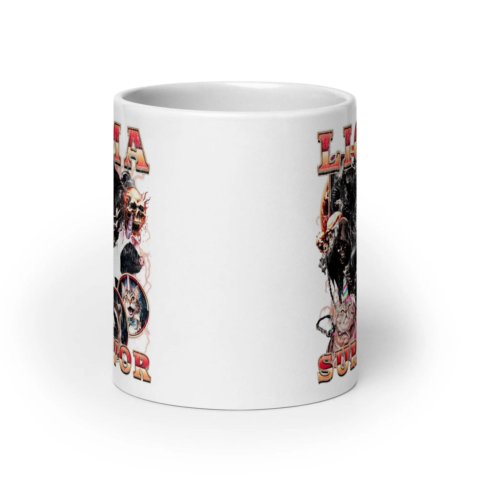 Ligma Survivor White glossy mug - Orbital Clothing