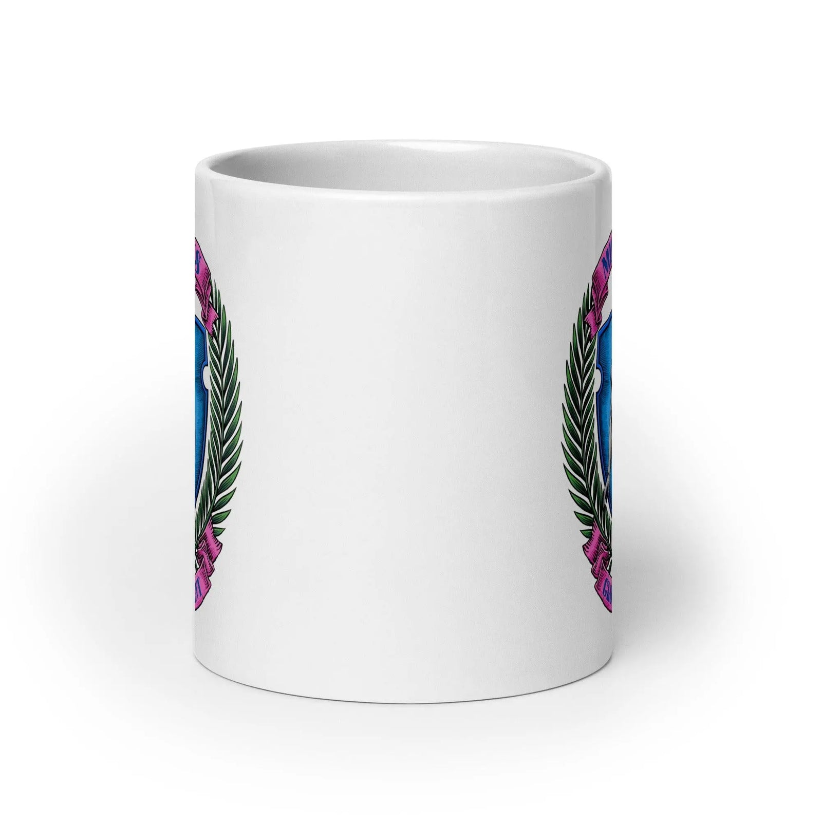 Micro Penis Club President White glossy mug - Orbital Clothing