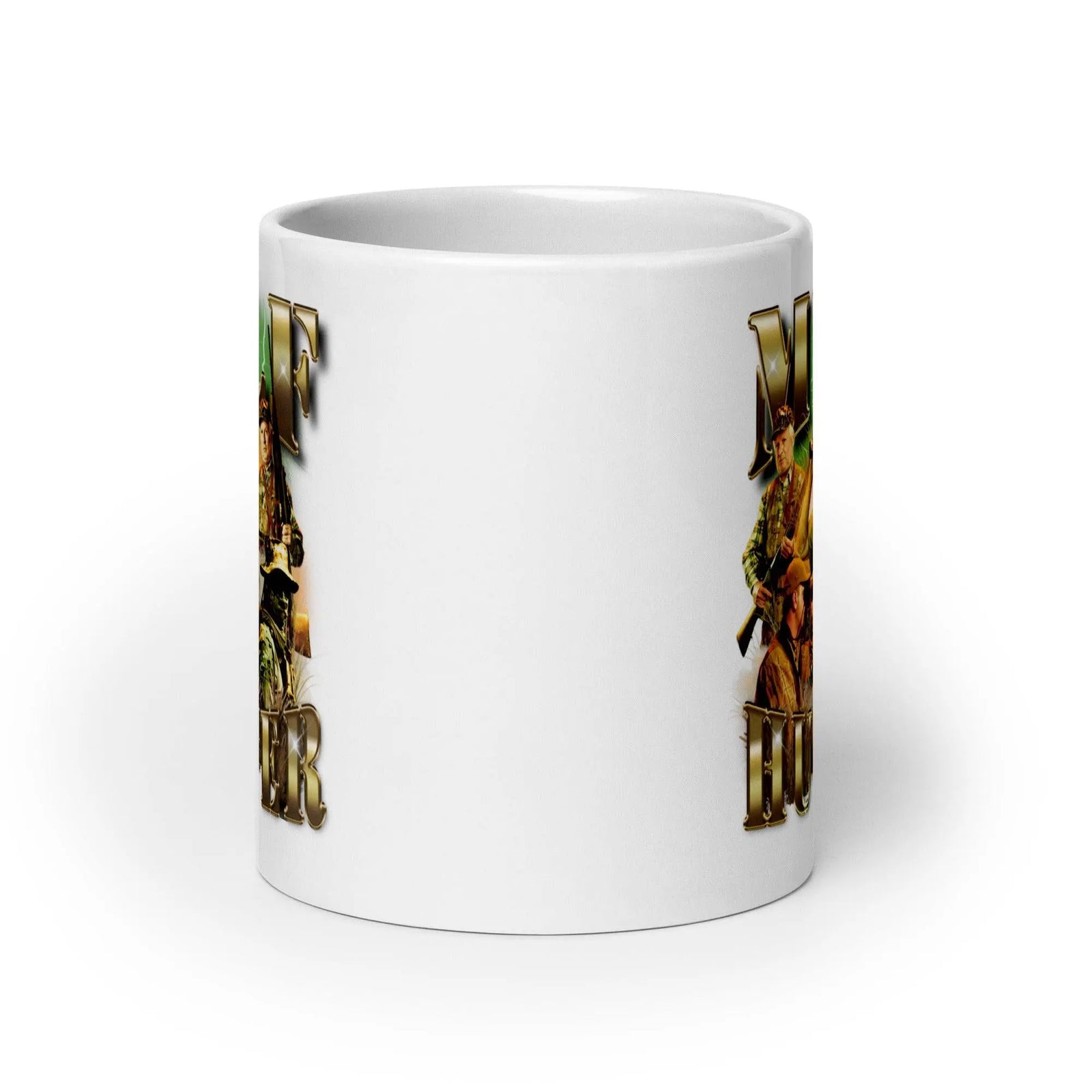 Milf Hunter White glossy mug - Orbital Clothing