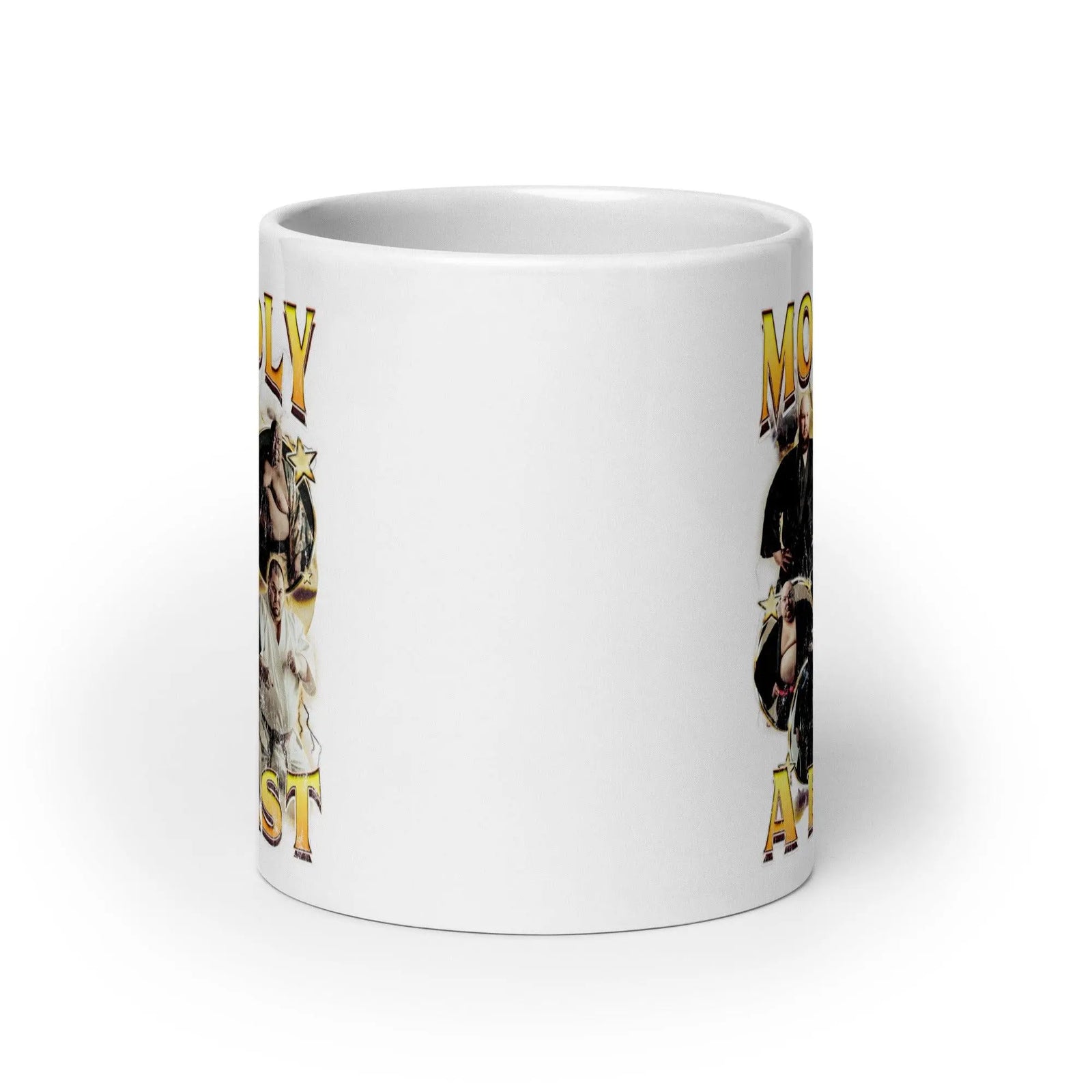Morbidly a Beast White glossy mug - Orbital Clothing