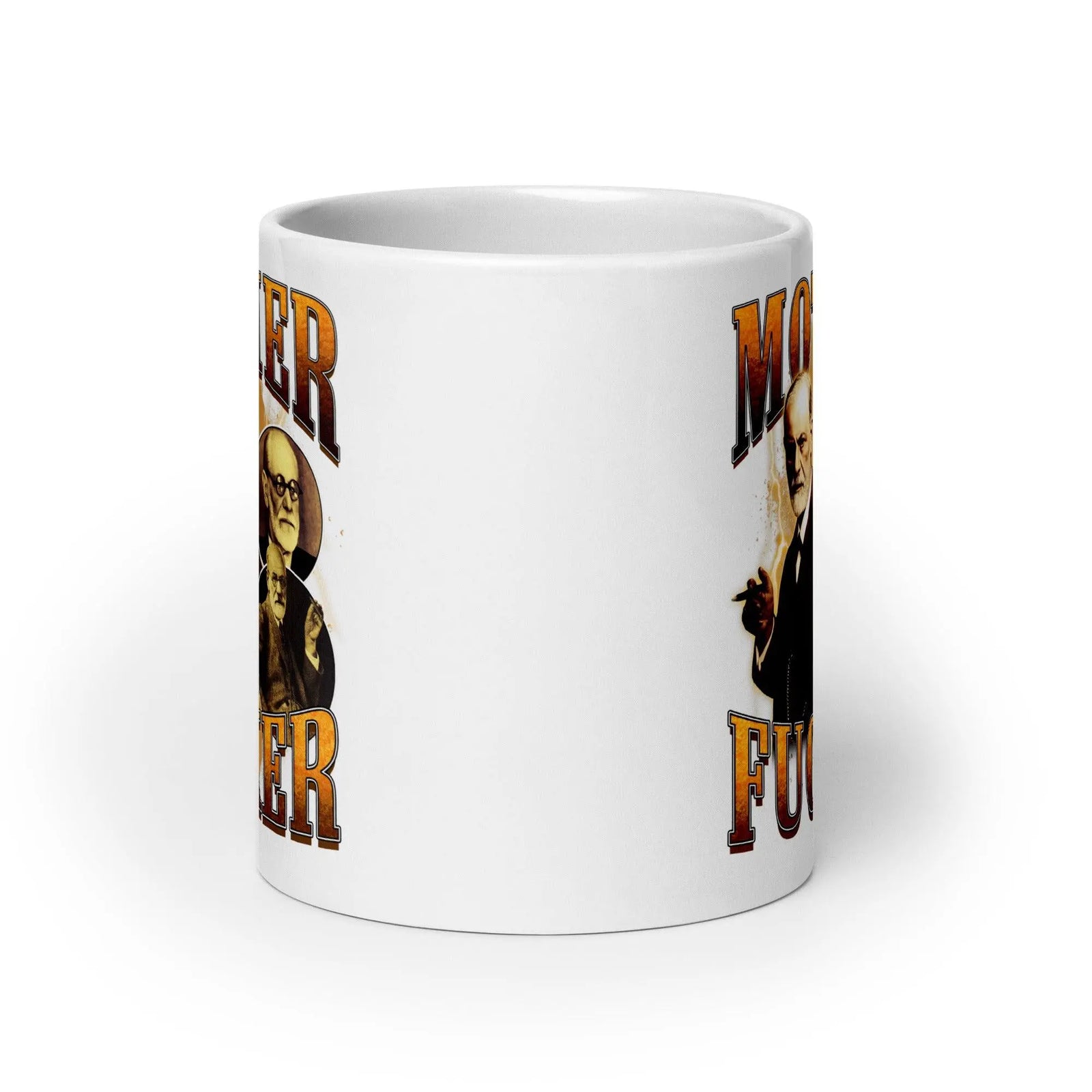 Mother Fucker White glossy mug - Orbital Clothing