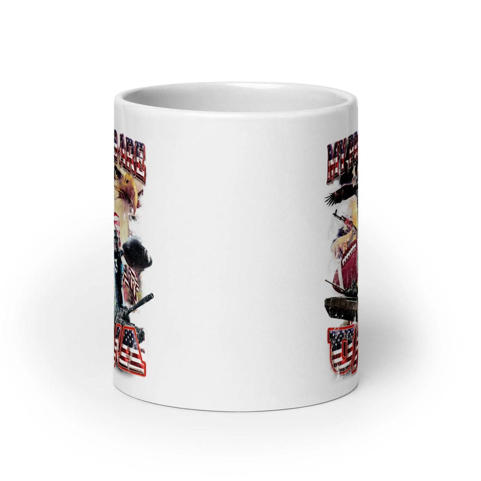 My Pronouns are U/S/A White glossy mug - Orbital Clothing