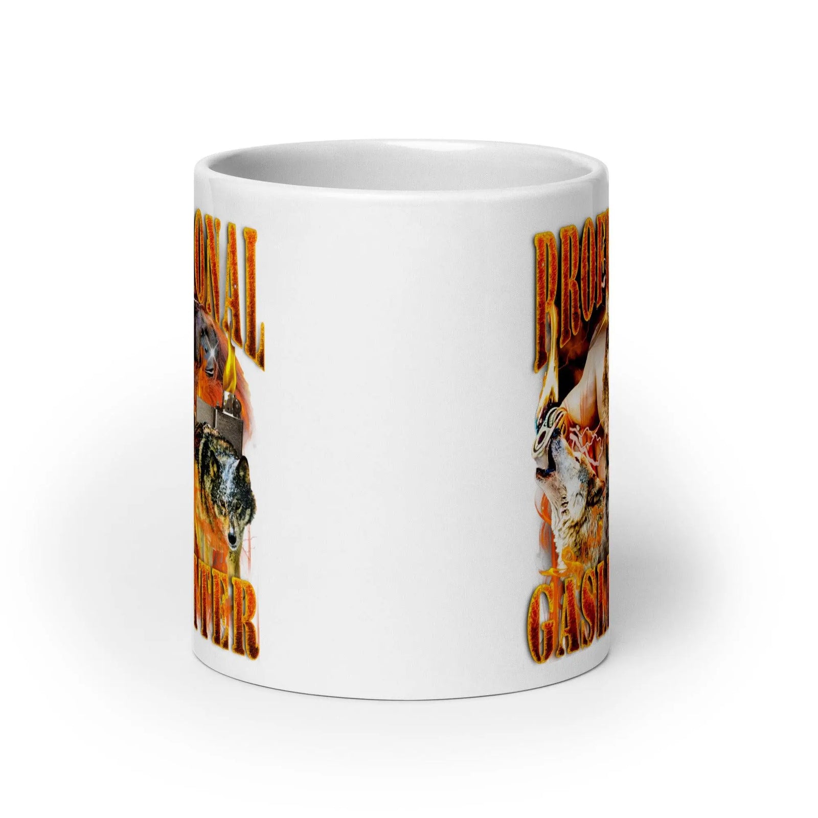 Professional Gaslighter White glossy mug - Orbital Clothing