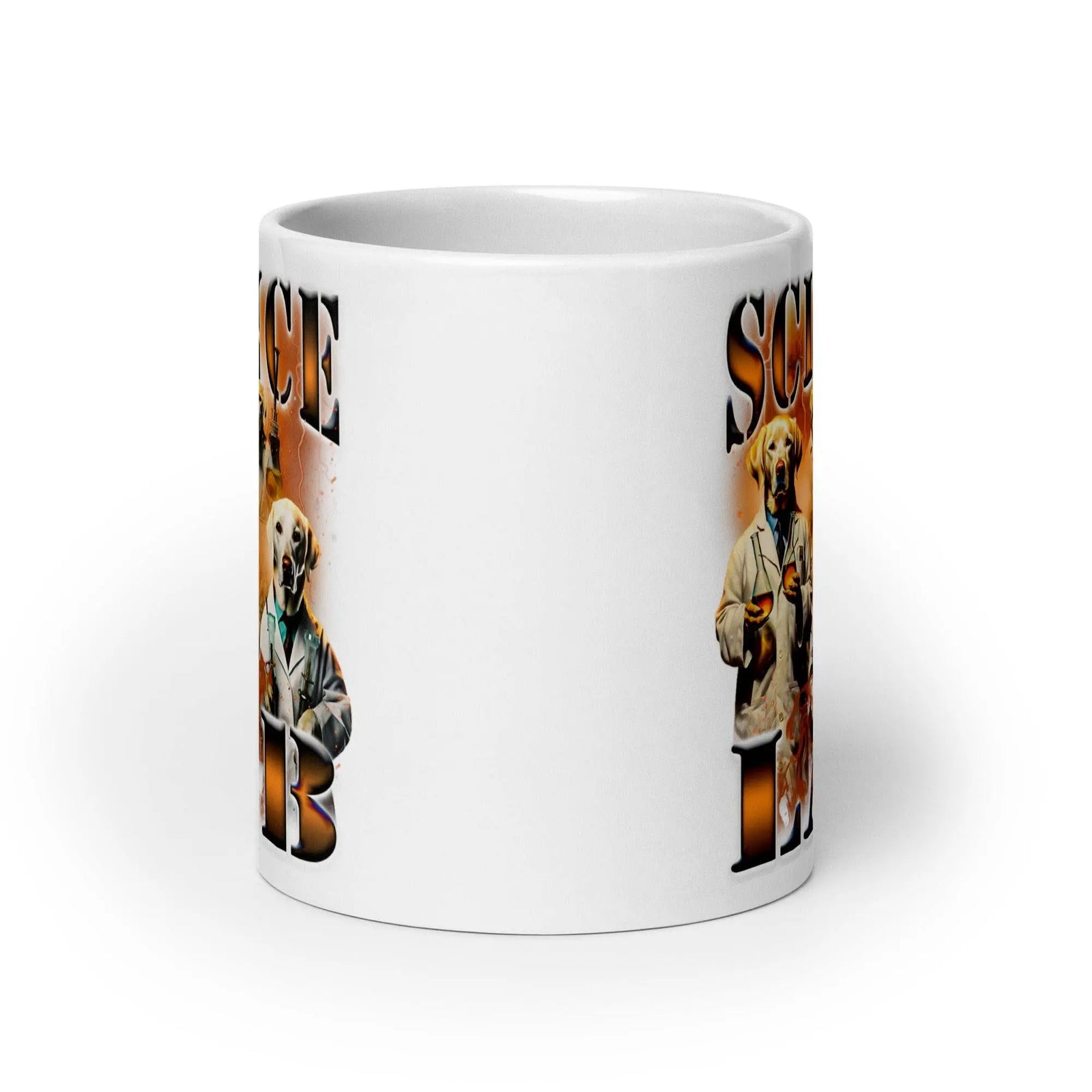 Science Lab White glossy mug - Orbital Clothing