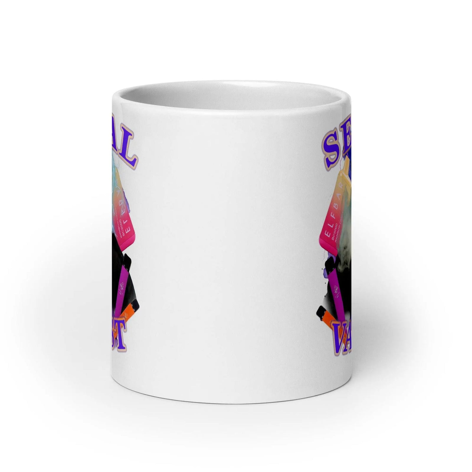 Serial Vapist White glossy mug - Orbital Clothing