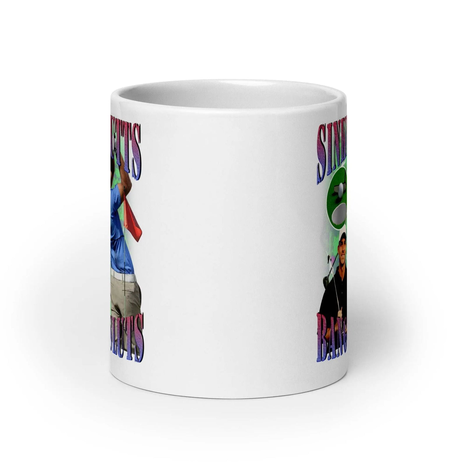 Sinking Putts Banging Sluts White glossy mug - Orbital Clothing