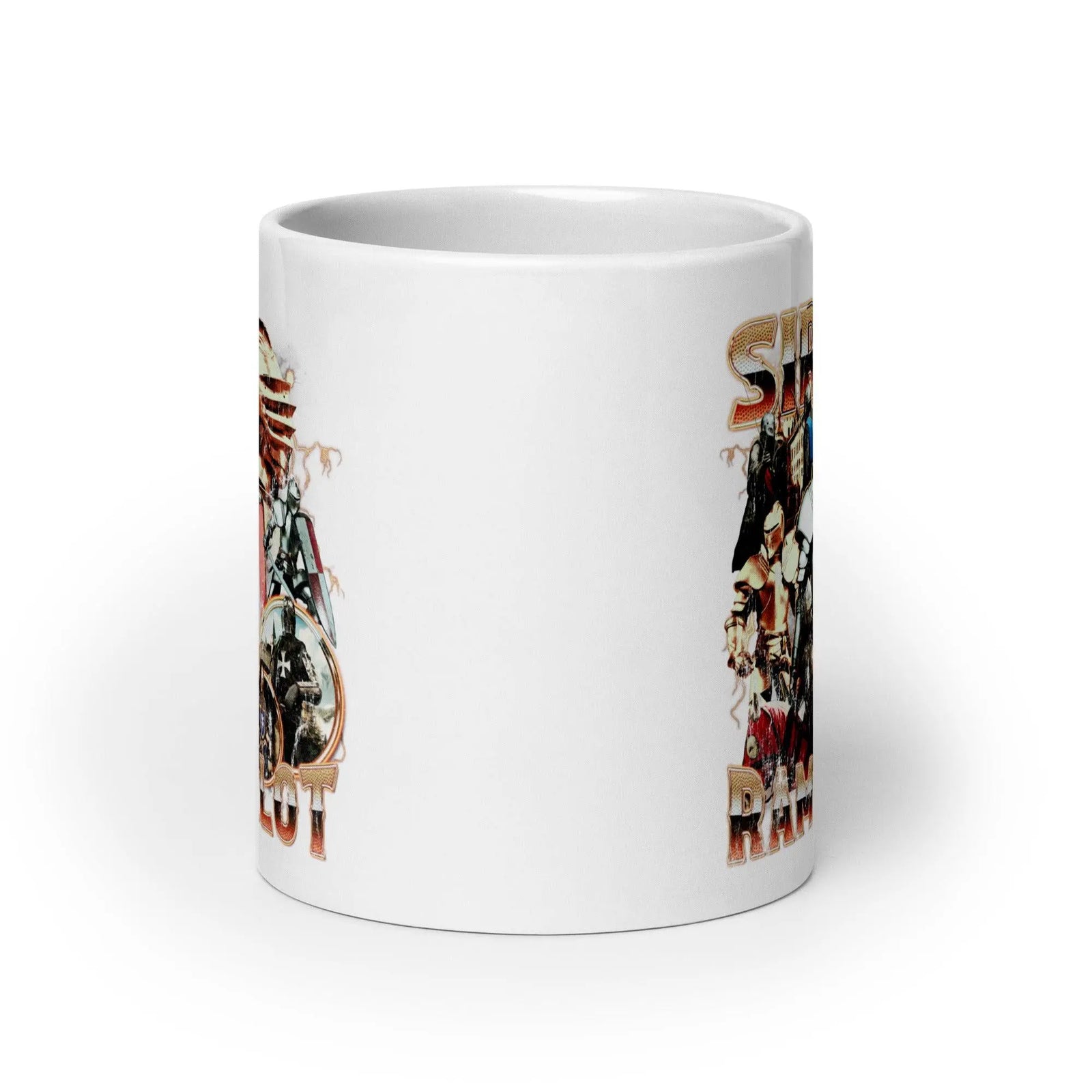 Sir Ramsalot White glossy mug - Orbital Clothing