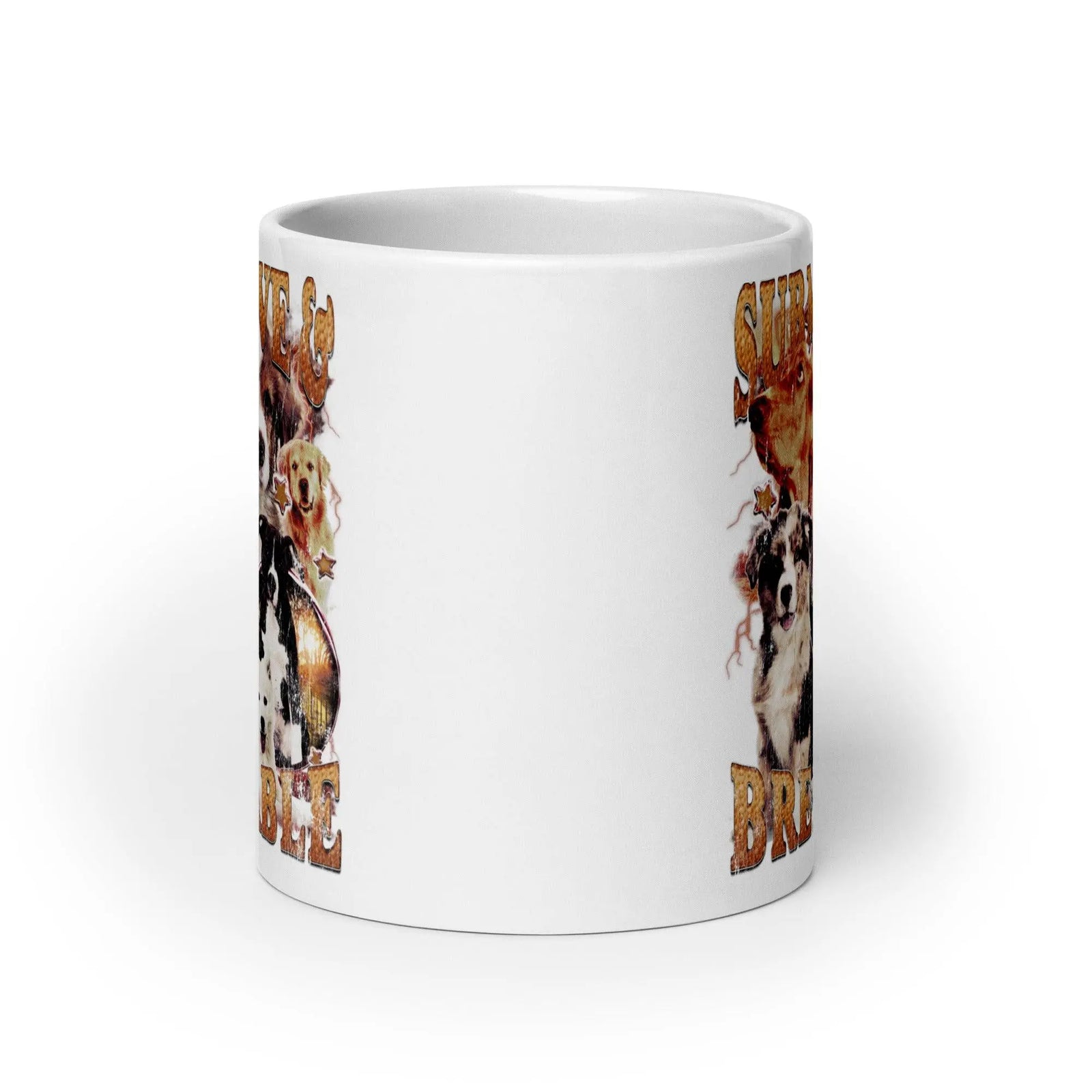 Submissive and Breedable White glossy mug - Orbital Clothing